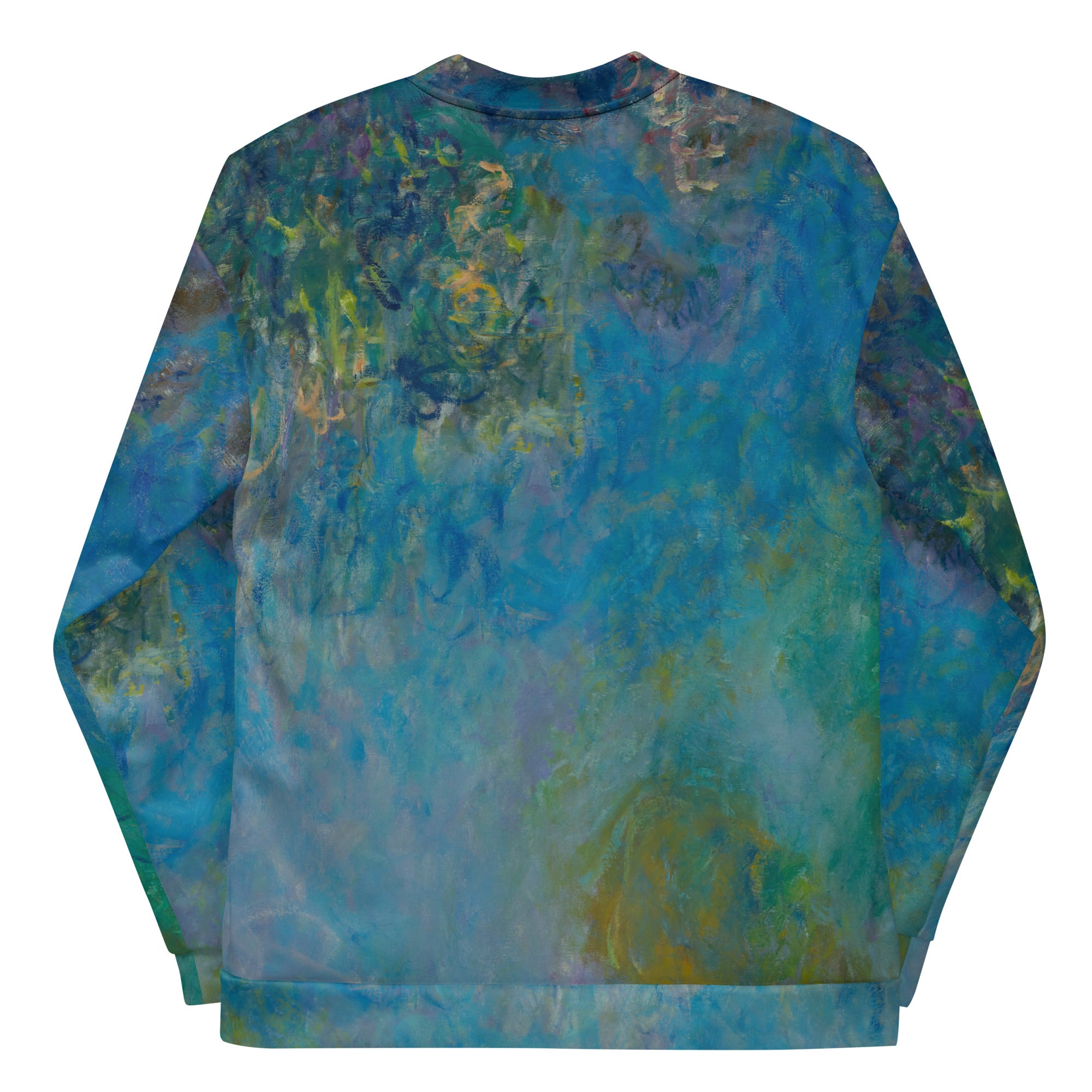Claude Monet 'Wisteria' beroemde schilderij Bomberjack | Unisex kunstbommenwerper met allover print