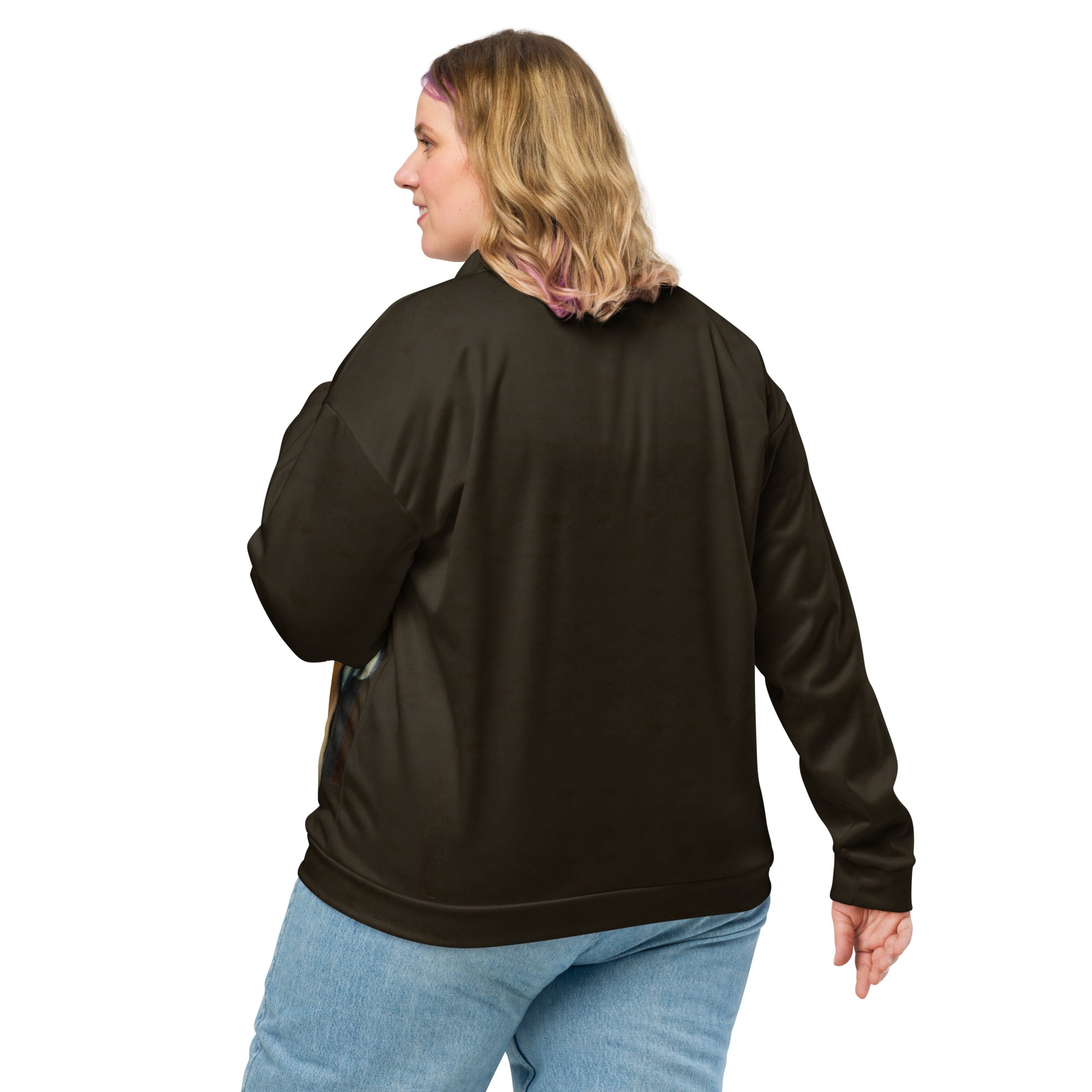 Johannes Vermeer 'Girl with a Pearl Earring' Famous Painting Bomberjack | Allover Print Unisex Art Bomber Jacket