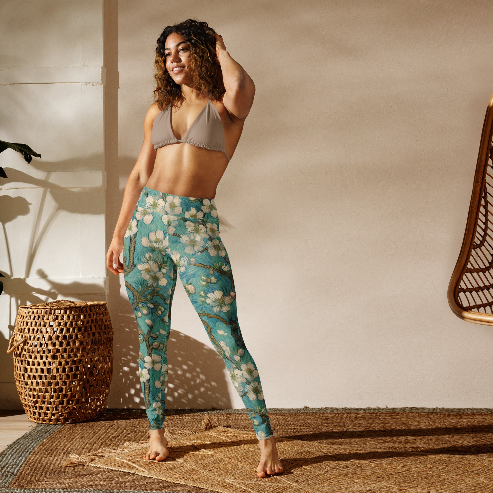 Vincent van Gogh 'Amandelbloesem' Beroemd schilderij Yogalegging | Premium kunstyoga-legging