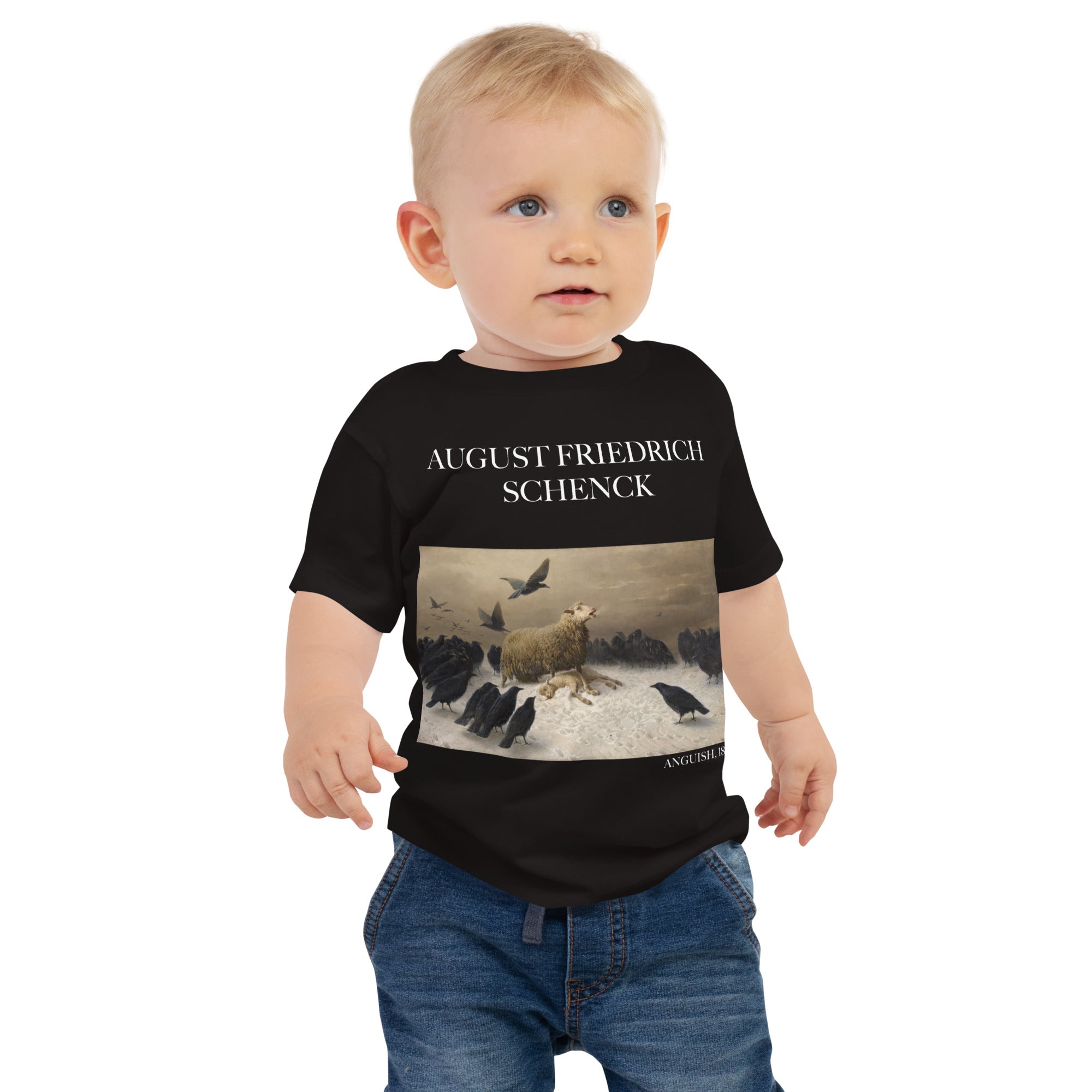 August Friedrich Schenck 'Anguish' Famous Painting Baby Staple T-Shirt | Premium Baby Art Tee