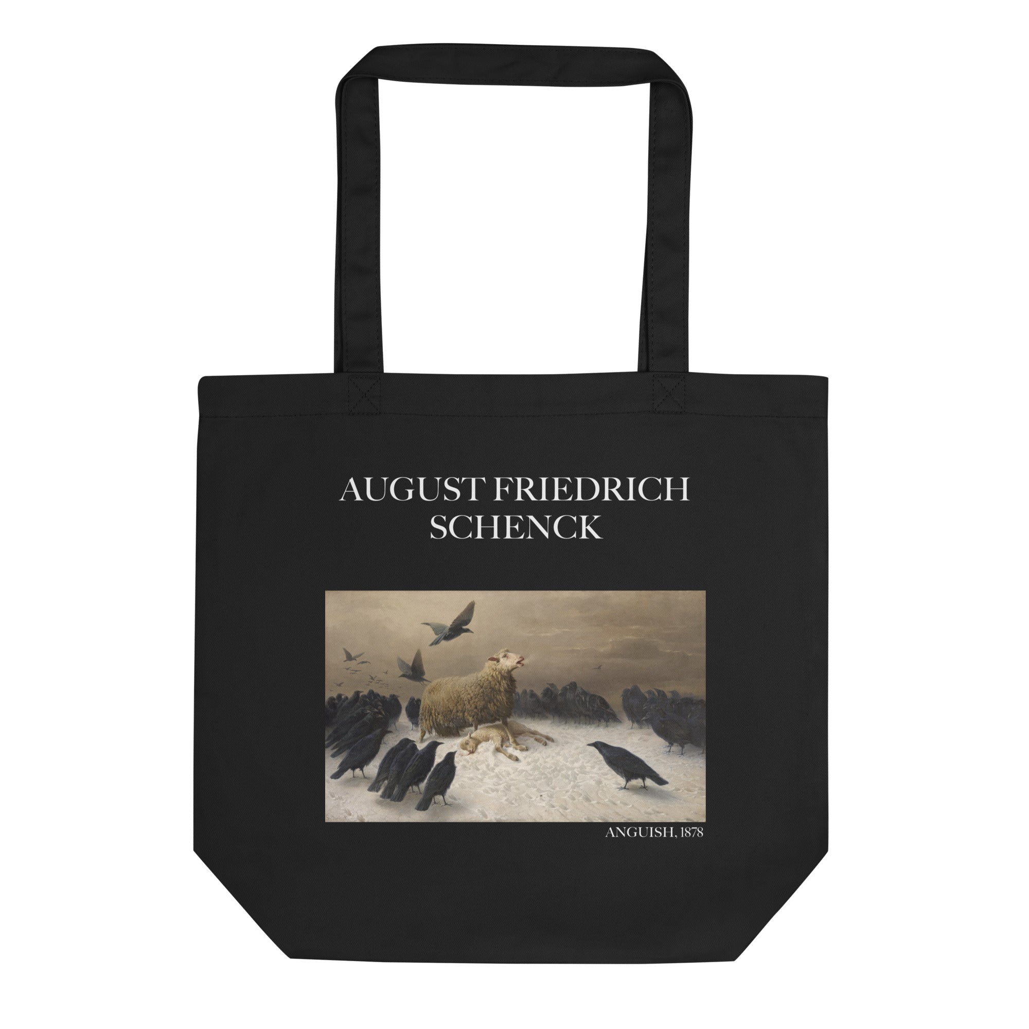 August Friedrich Schenck 'Anguish' Famous Painting Totebag | Eco Friendly Art Tote Bag