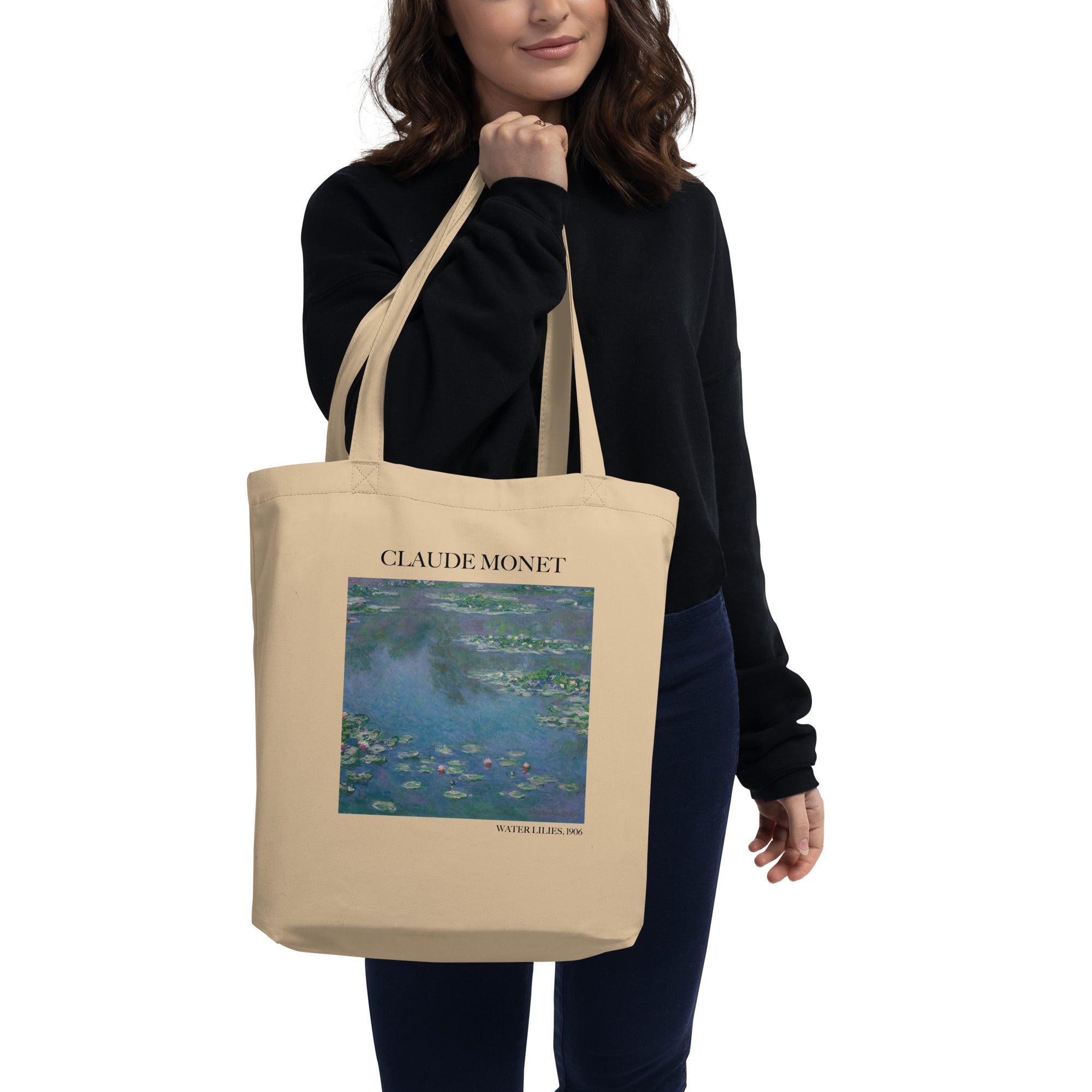 Beroemde schilderij Totebag van Claude Monet 'Waterlelies' | Eco vriendelijke kunst Tote Bag