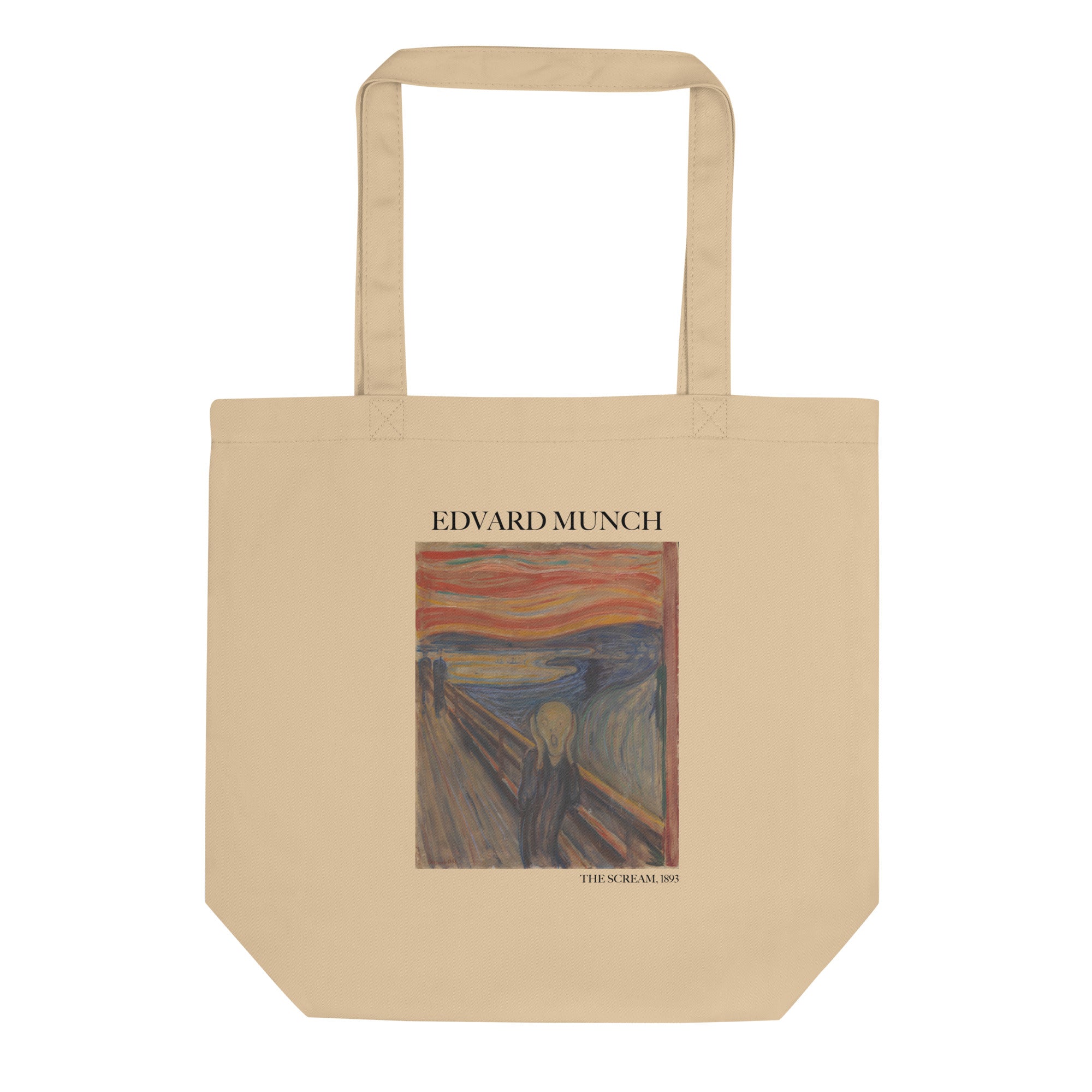 Edvard Munch 'The Scream' Beroemde Schilderij Totebag | Eco vriendelijke kunst Tote Bag