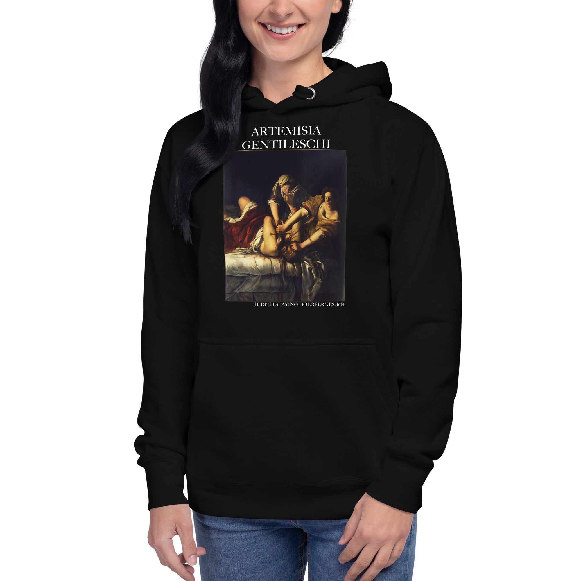 Artemisia Gentileschi 'Judith Slaying Holofernes' Famous Painting Hoodie | Unisex Premium Art Hoodie