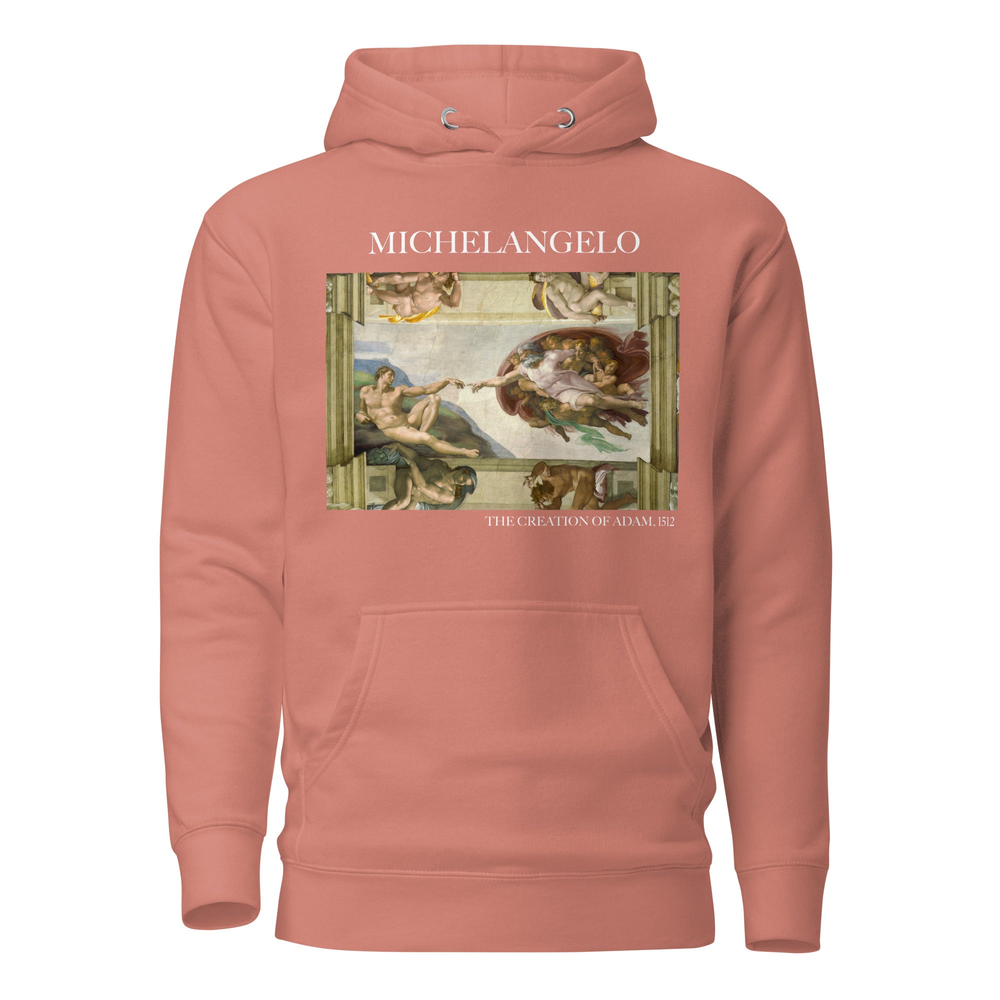 Michelangelo 'De schepping van Adam' beroemde schilderij hoodie | Unisex premium kunst hoodie