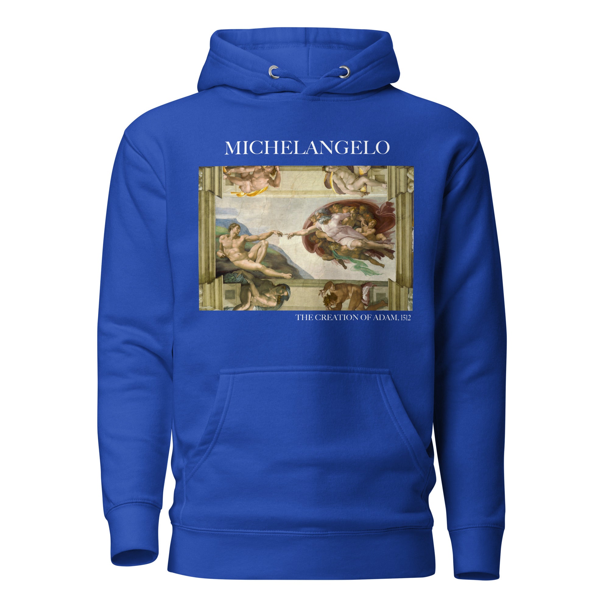 Michelangelo 'De schepping van Adam' beroemde schilderij hoodie | Unisex premium kunst hoodie