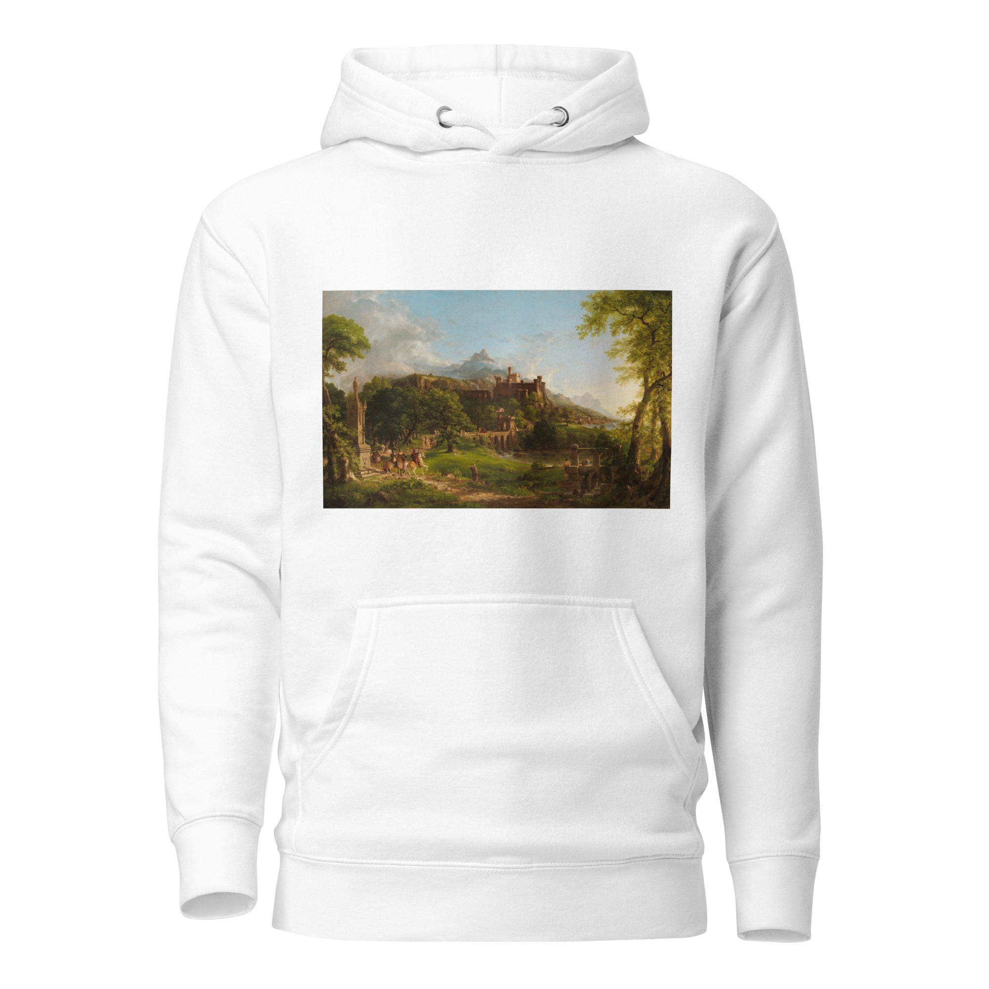 Thomas Cole 'The Departure' Famous Painting Hoodie | Unisex Premium Art Hoodie