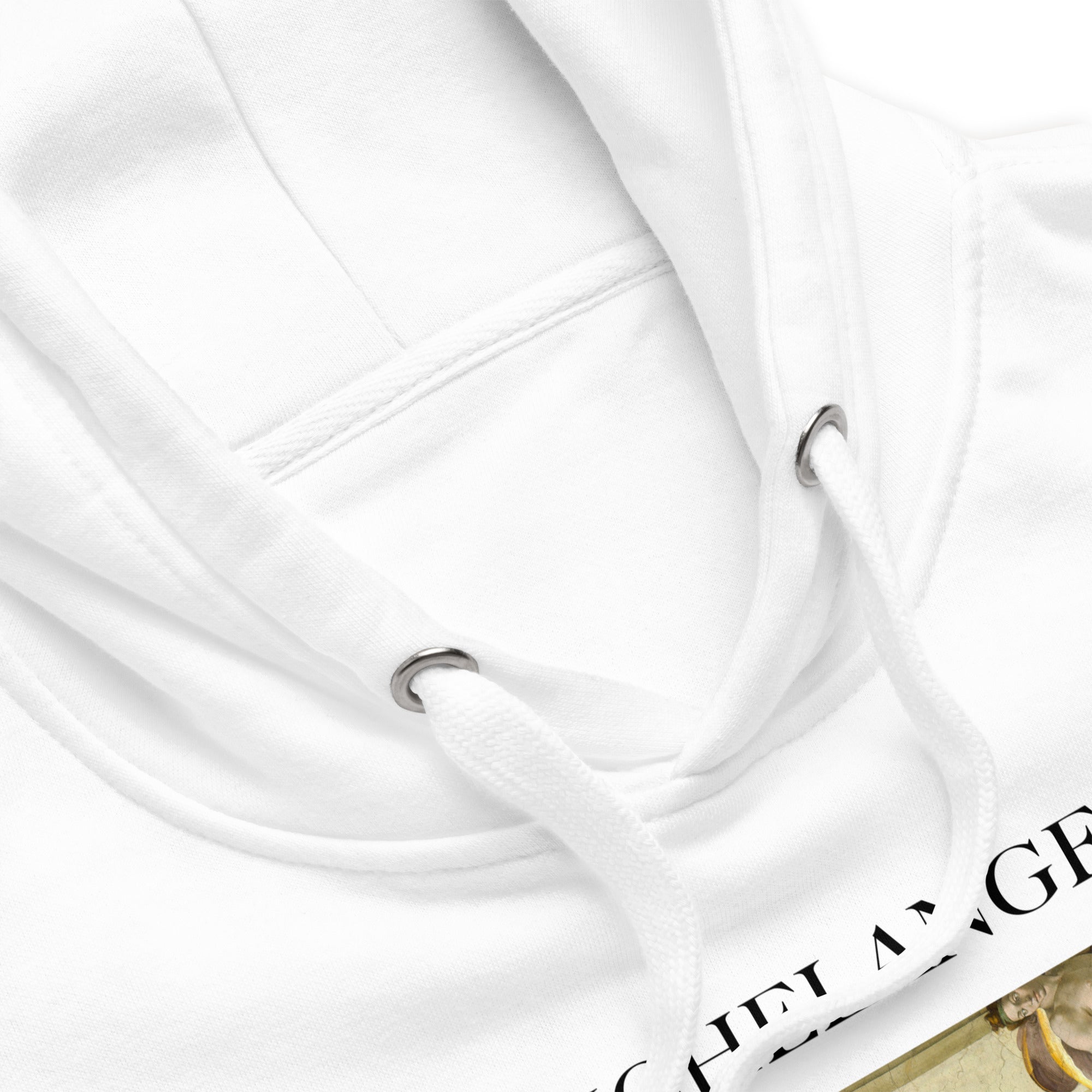 Michelangelo 'De schepping van Adam' beroemde schilderij hoodie | Unisex premium kunst hoodie