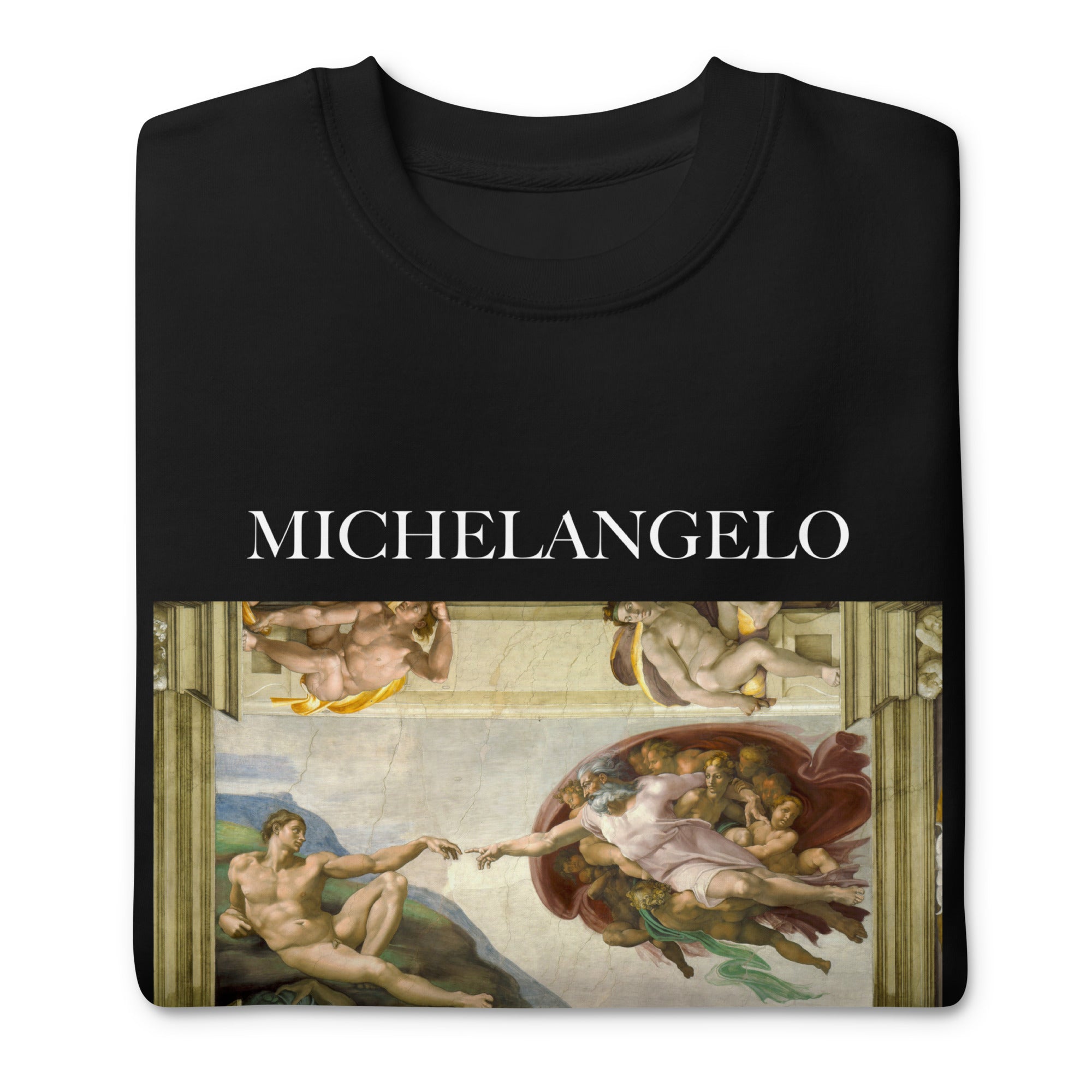 Michelangelo 'The Creation of Adam' Famous Painting Sweatshirt | Unisex Premium Sweatshirt