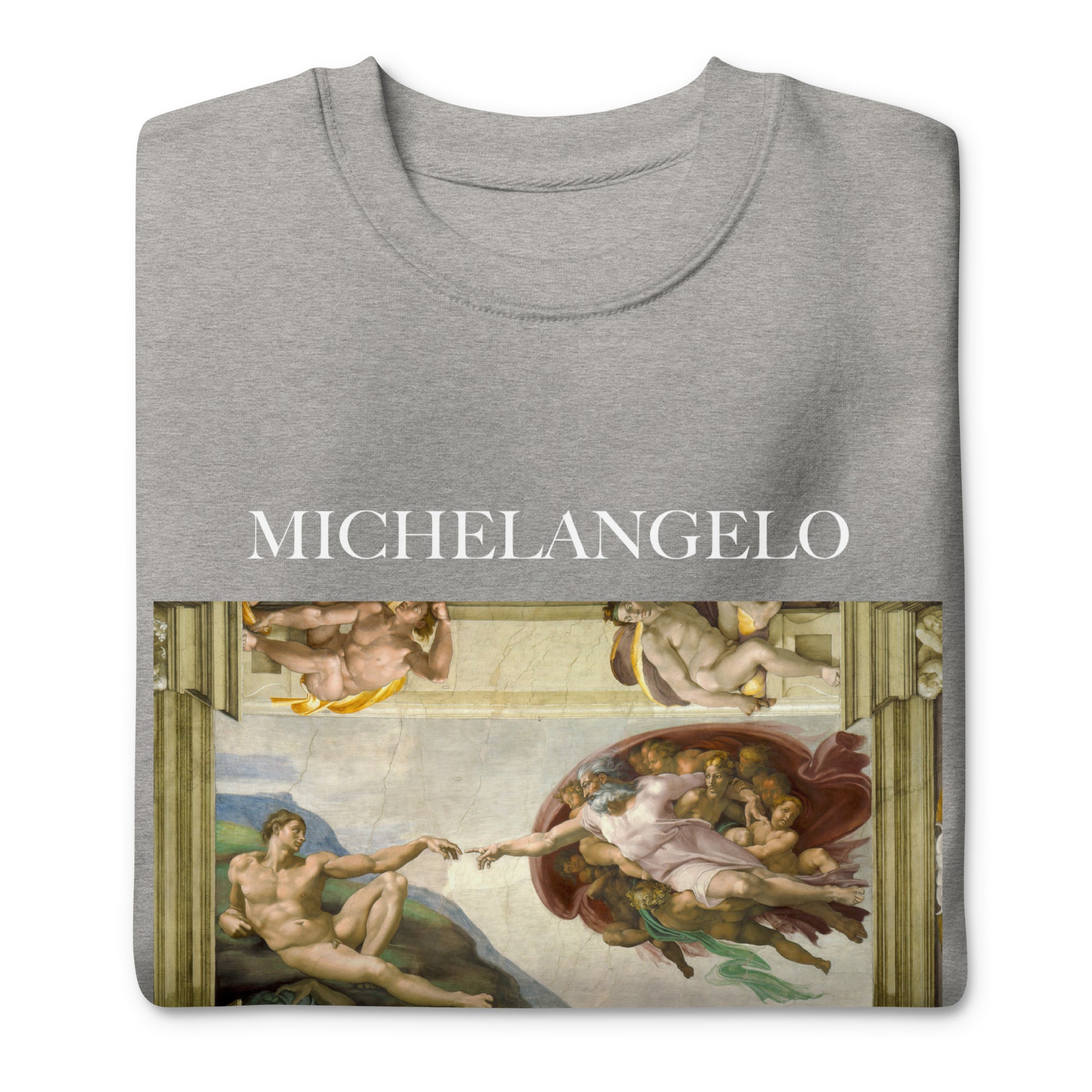 Michelangelo 'The Creation of Adam' Famous Painting Sweatshirt | Unisex Premium Sweatshirt