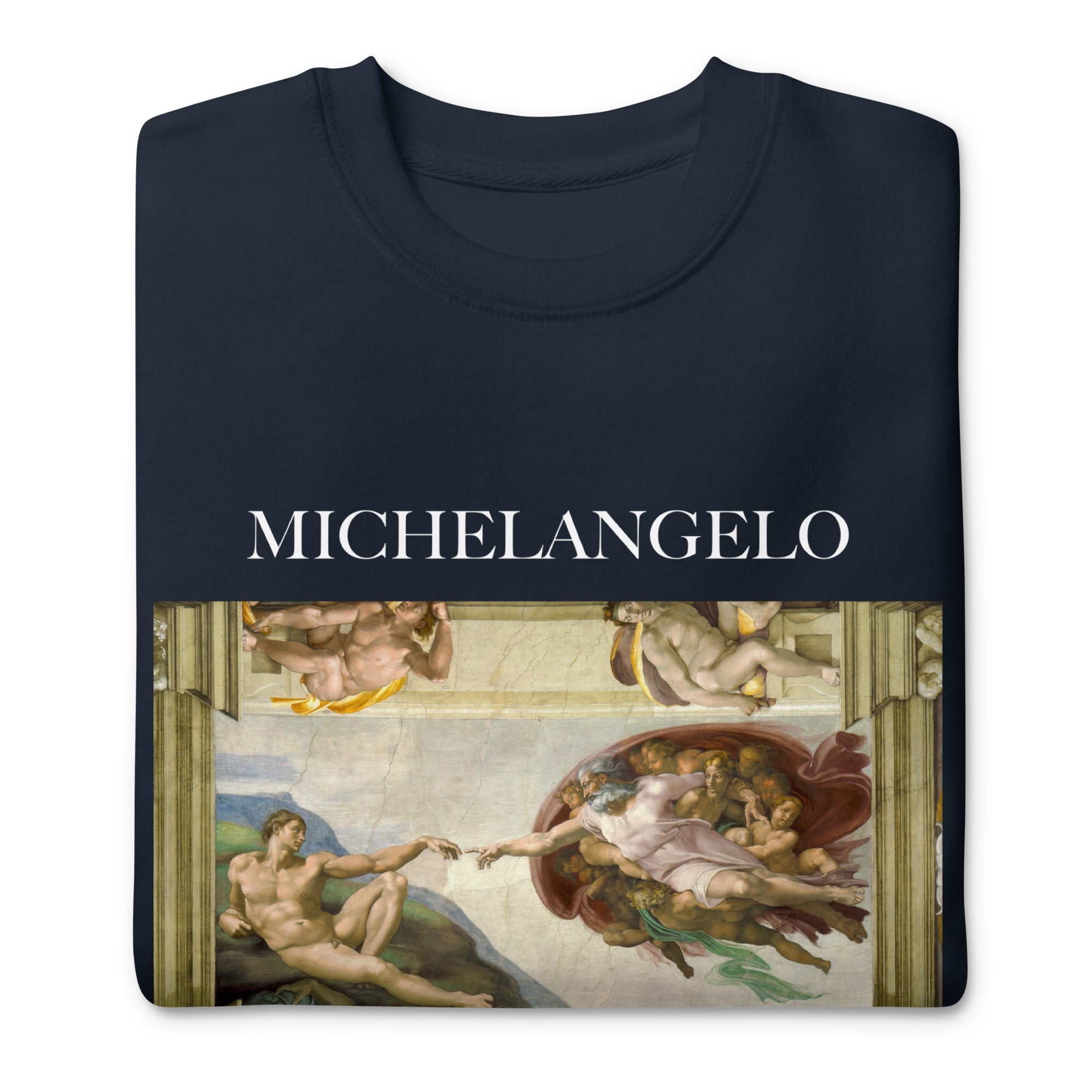 Michelangelo 'The Creation of Adam' Famous Painting Sweatshirt | Unisex Premium Sweatshirt