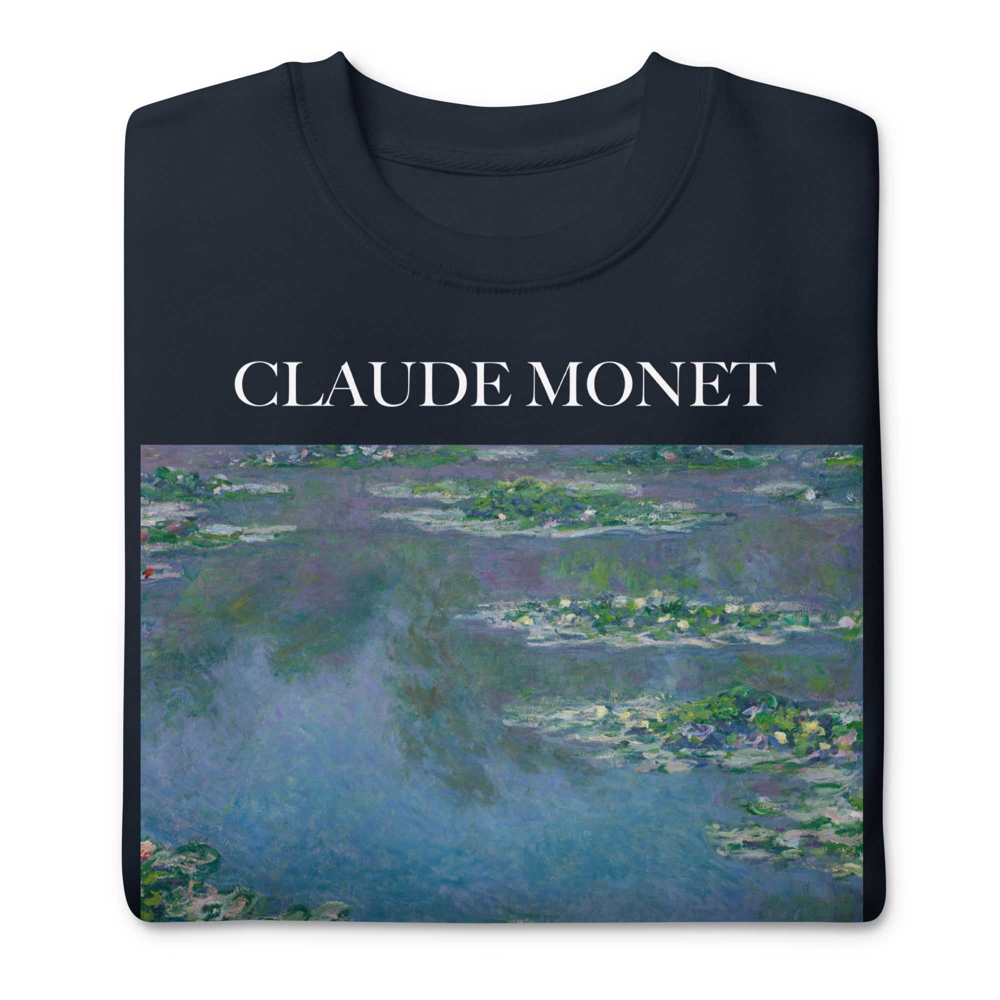 Sweatshirt „Seerosen“ von Claude Monet, berühmtes Gemälde, Premium-Unisex-Sweatshirt