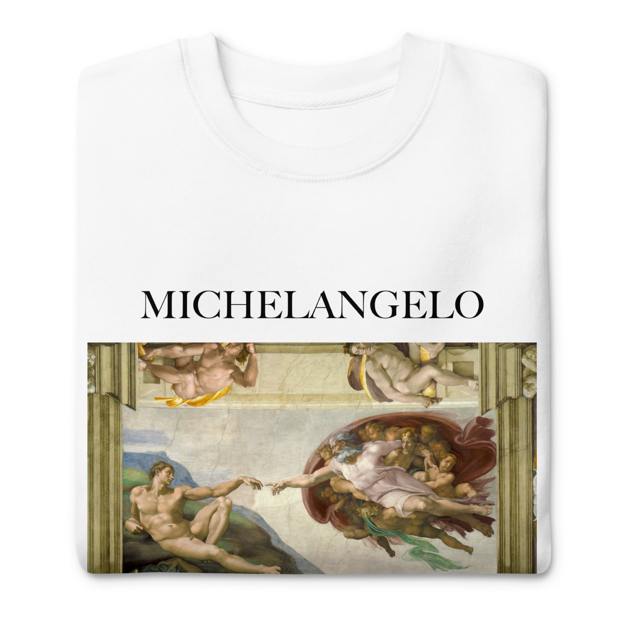 Michelangelo 'The Creation of Adam' Famous Painting Sweatshirt | Unisex Premium Sweatshirt