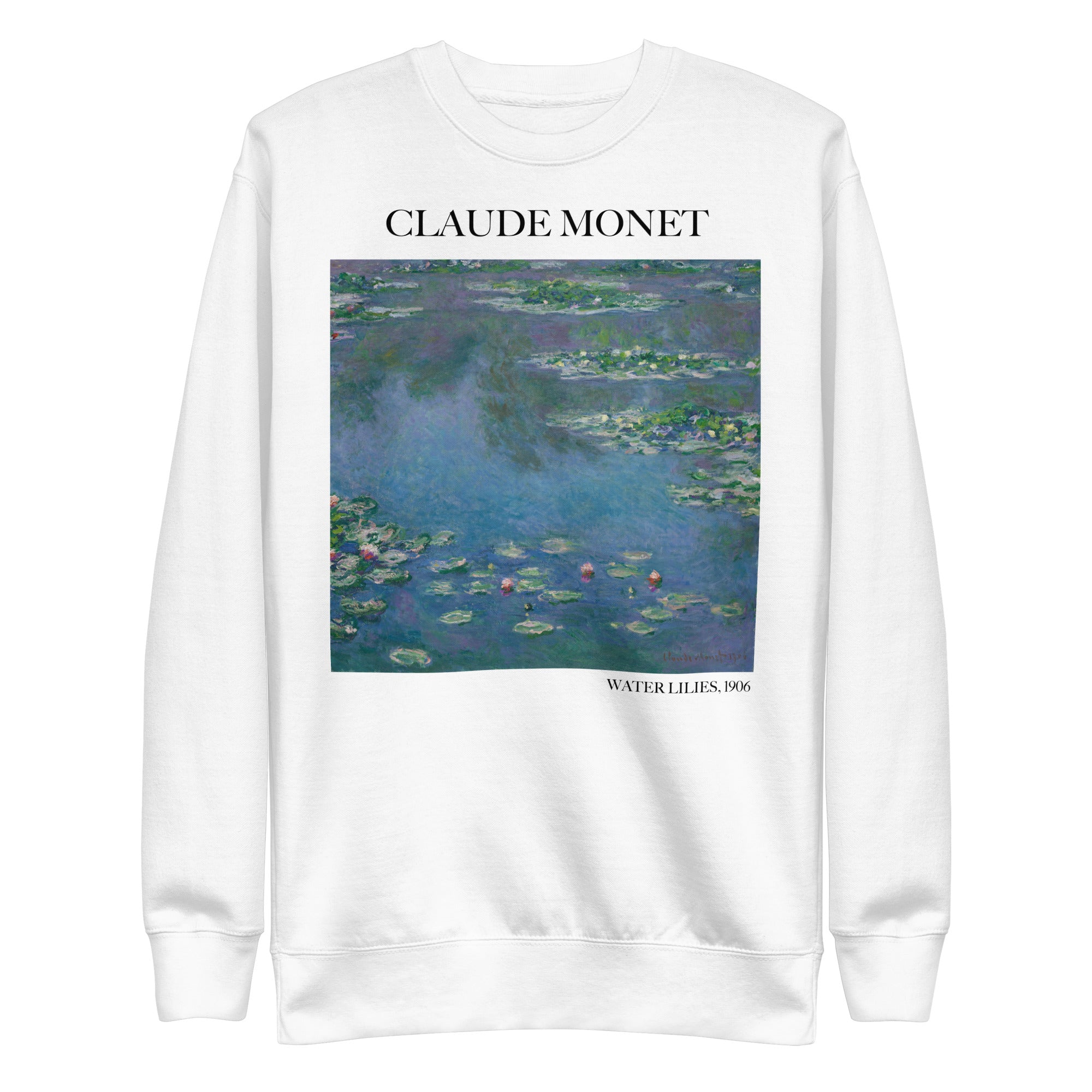 Sweatshirt „Seerosen“ von Claude Monet, berühmtes Gemälde, Premium-Unisex-Sweatshirt