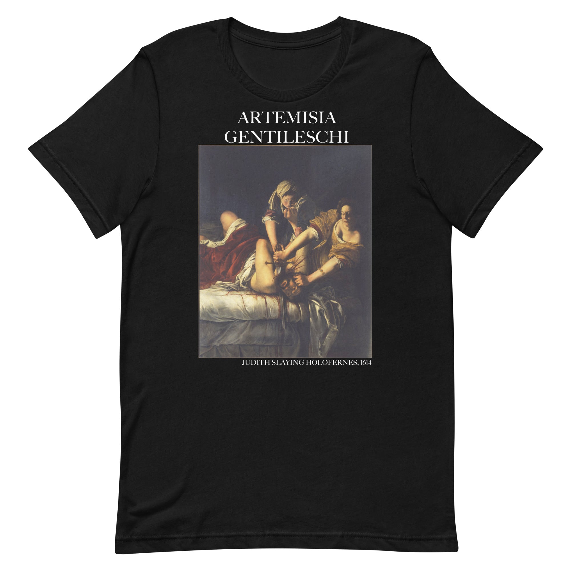 Artemisia Gentileschi 'Judith Slaying Holofernes' Beroemde schilderij T-shirt | Unisex klassiek kunst-T-shirt