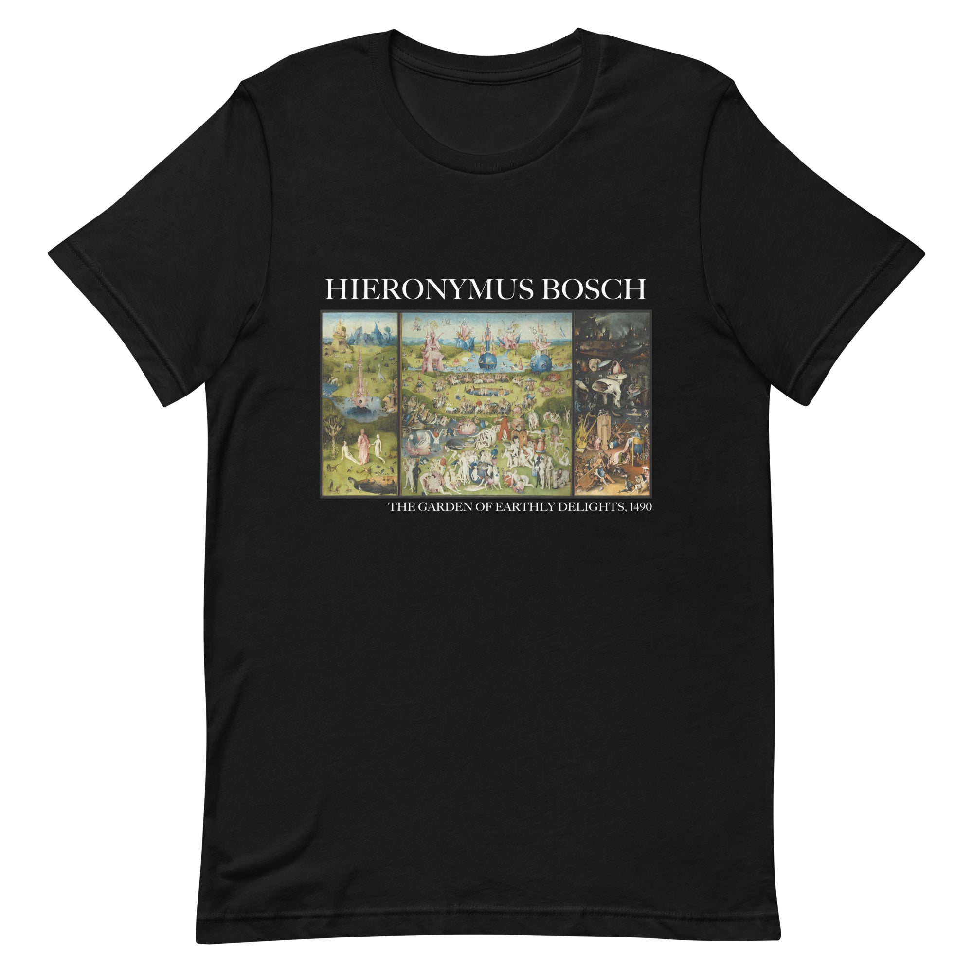 Hieronymus Bosch 'The Garden of Earthly Delights' Beroemd schilderij T-shirt | Unisex klassiek kunst-T-shirt