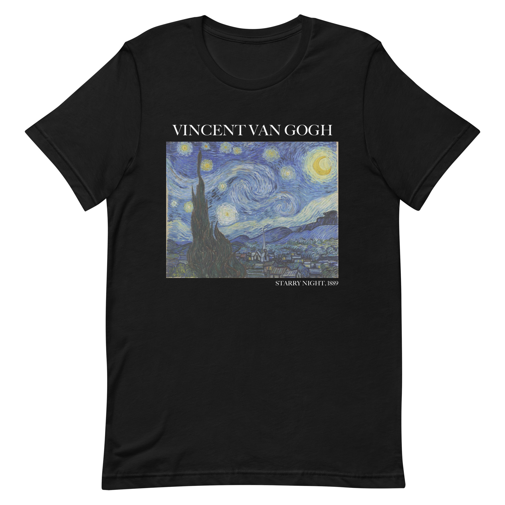 Vincent van Gogh 'Sterrennacht' Beroemd schilderij T-shirt | Unisex klassiek kunst-T-shirt
