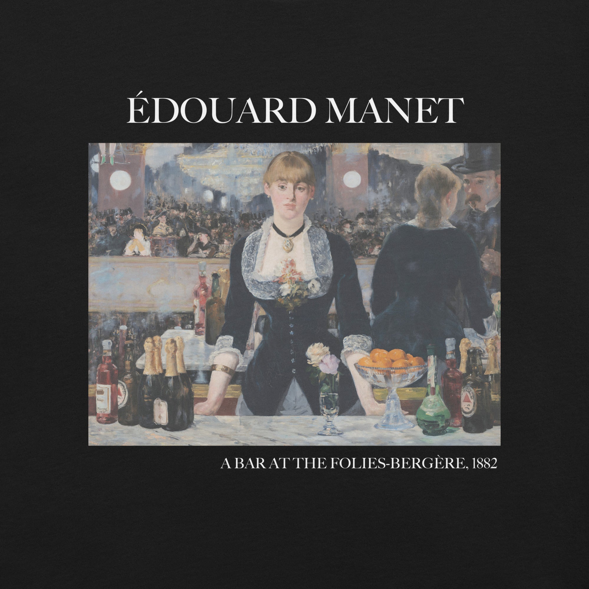 Édouard Manet 'Een bar in de Folies-Bergère' Beroemde schilderij T-shirt | Unisex klassiek kunst-T-shirt