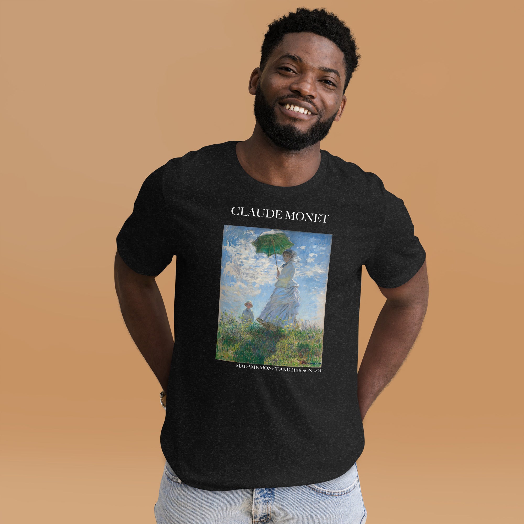 Claude Monet 'Madame Monet and Her Son' Famous Painting T-Shirt | Unisex Classic Art Tee