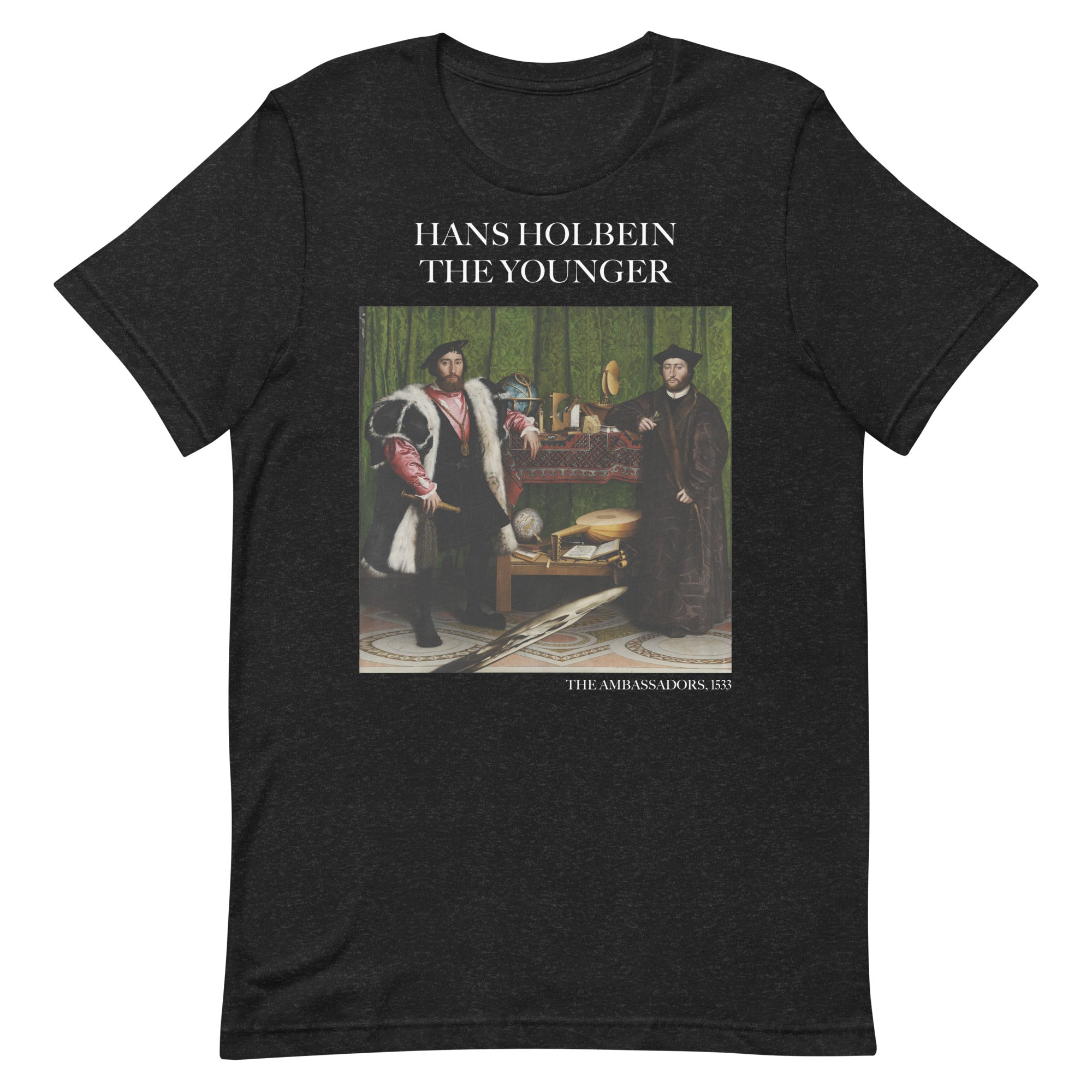 Hans Holbein de jongere 'The Ambassadors' beroemde schilderij T-shirt | Unisex klassiek kunst-T-shirt