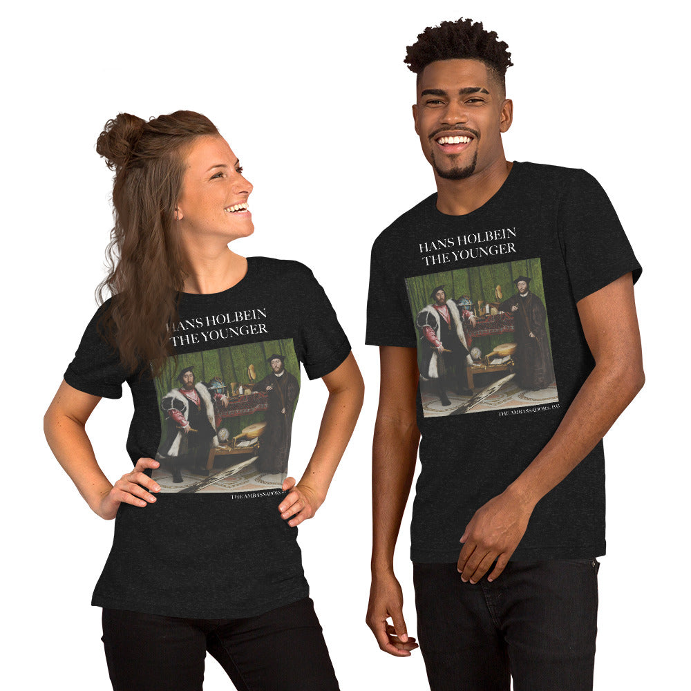Hans Holbein de jongere 'The Ambassadors' beroemde schilderij T-shirt | Unisex klassiek kunst-T-shirt