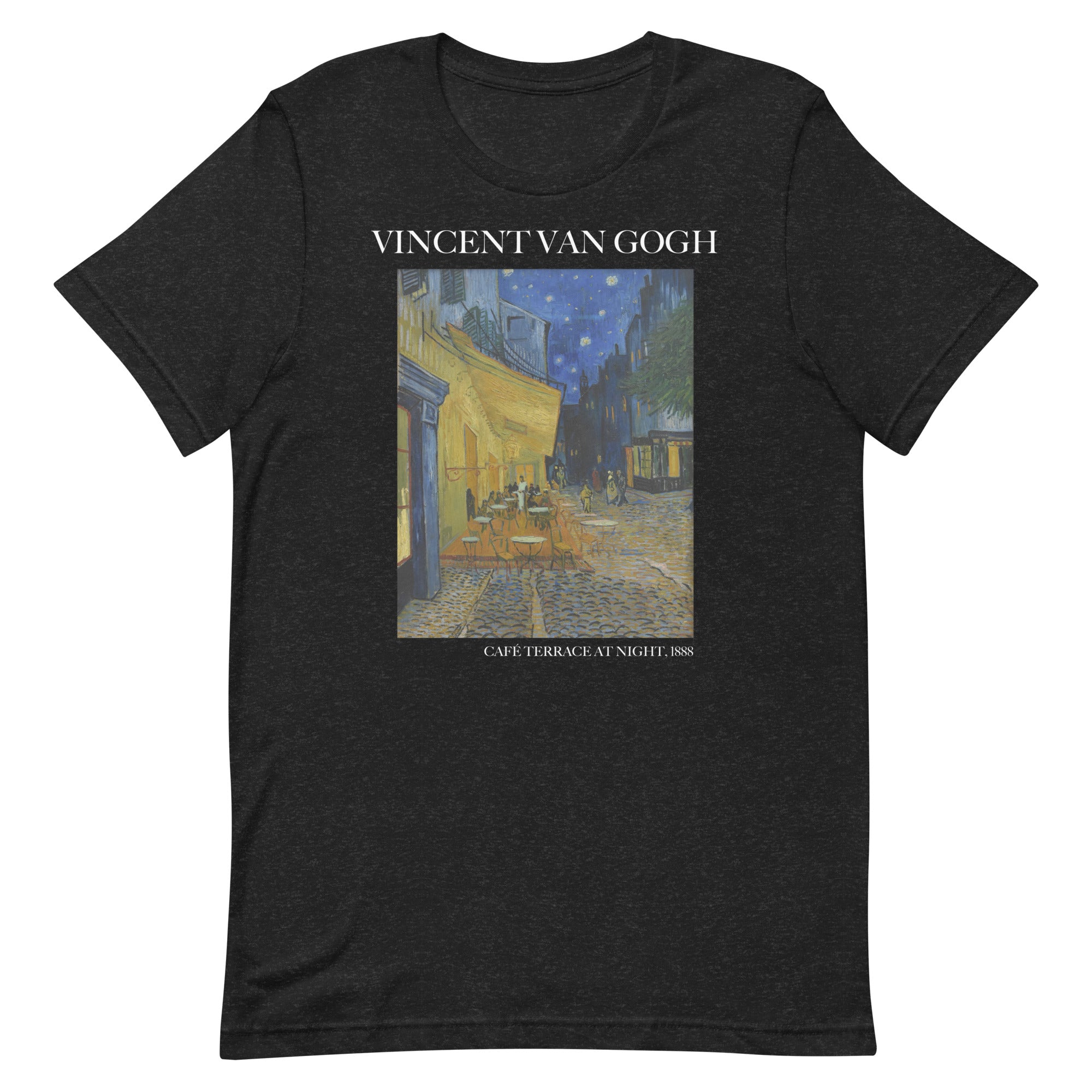 Vincent van Gogh 'Caféterras bij nacht' Beroemd schilderij T-shirt | Unisex klassiek kunst-T-shirt