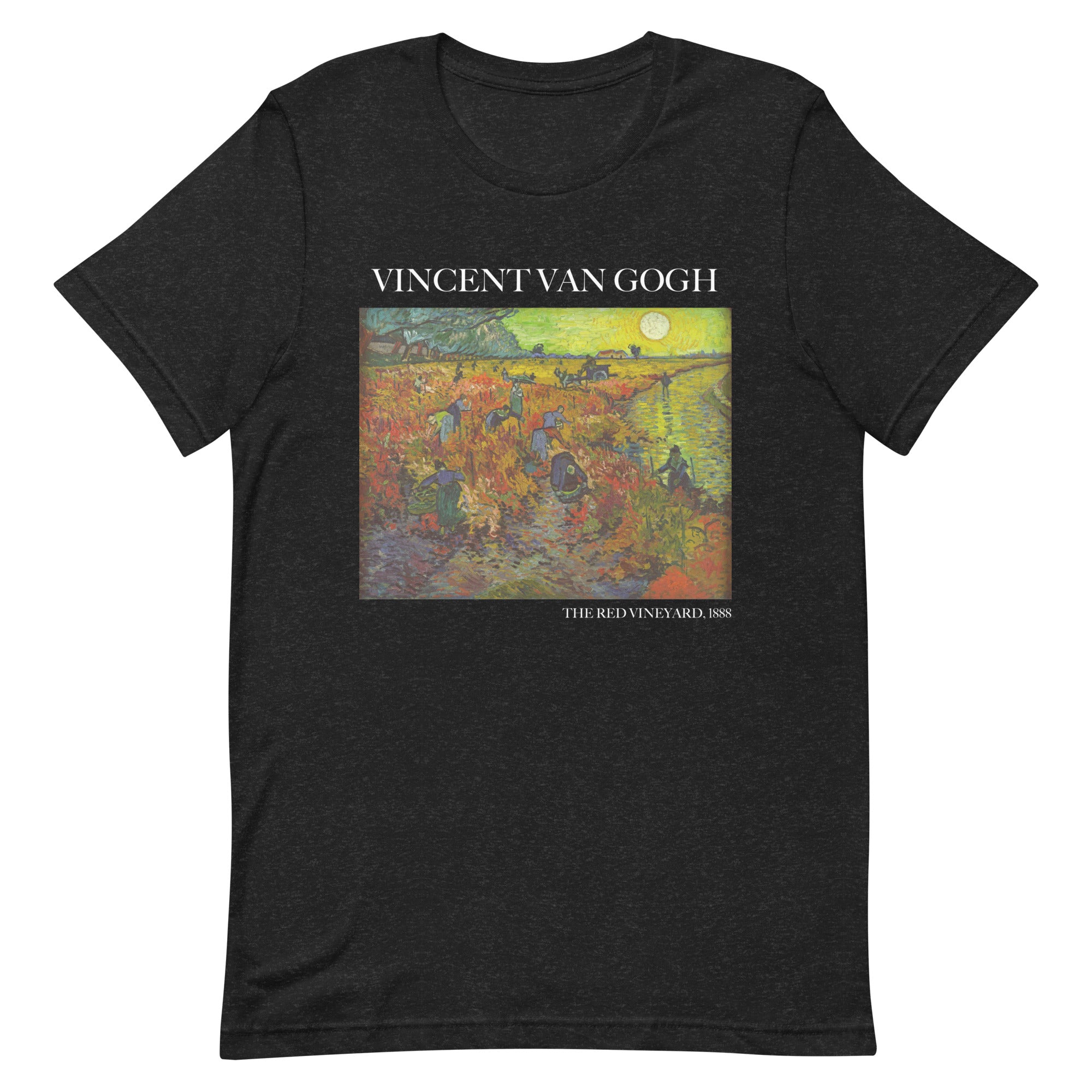 Vincent van Gogh T-Shirt „Der rote Weinberg“, berühmtes Gemälde, Unisex, klassisches Kunst-T-Shirt