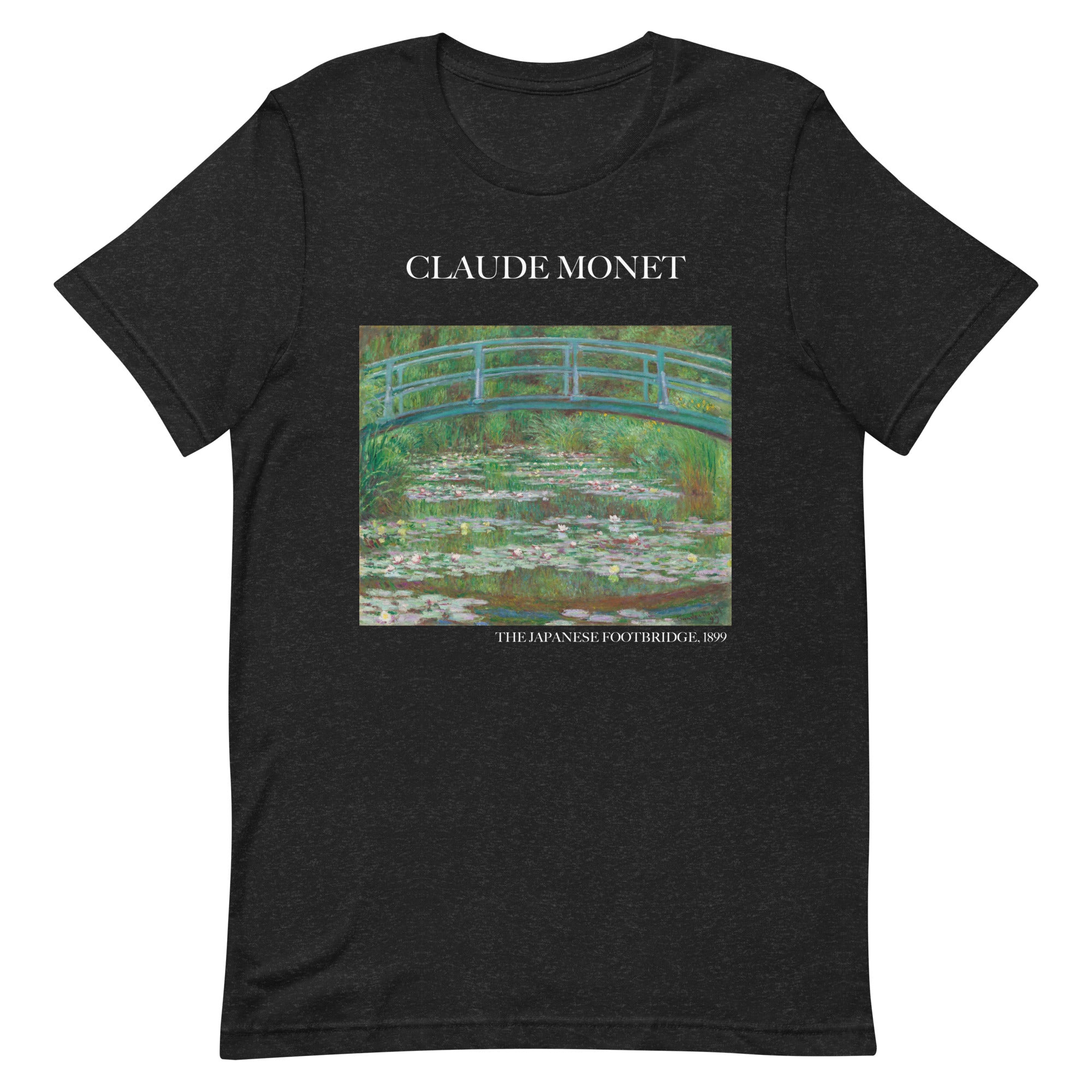 Claude Monet 'The Japanese Footbridge' Famous Painting T-Shirt | Unisex Classic Art Tee