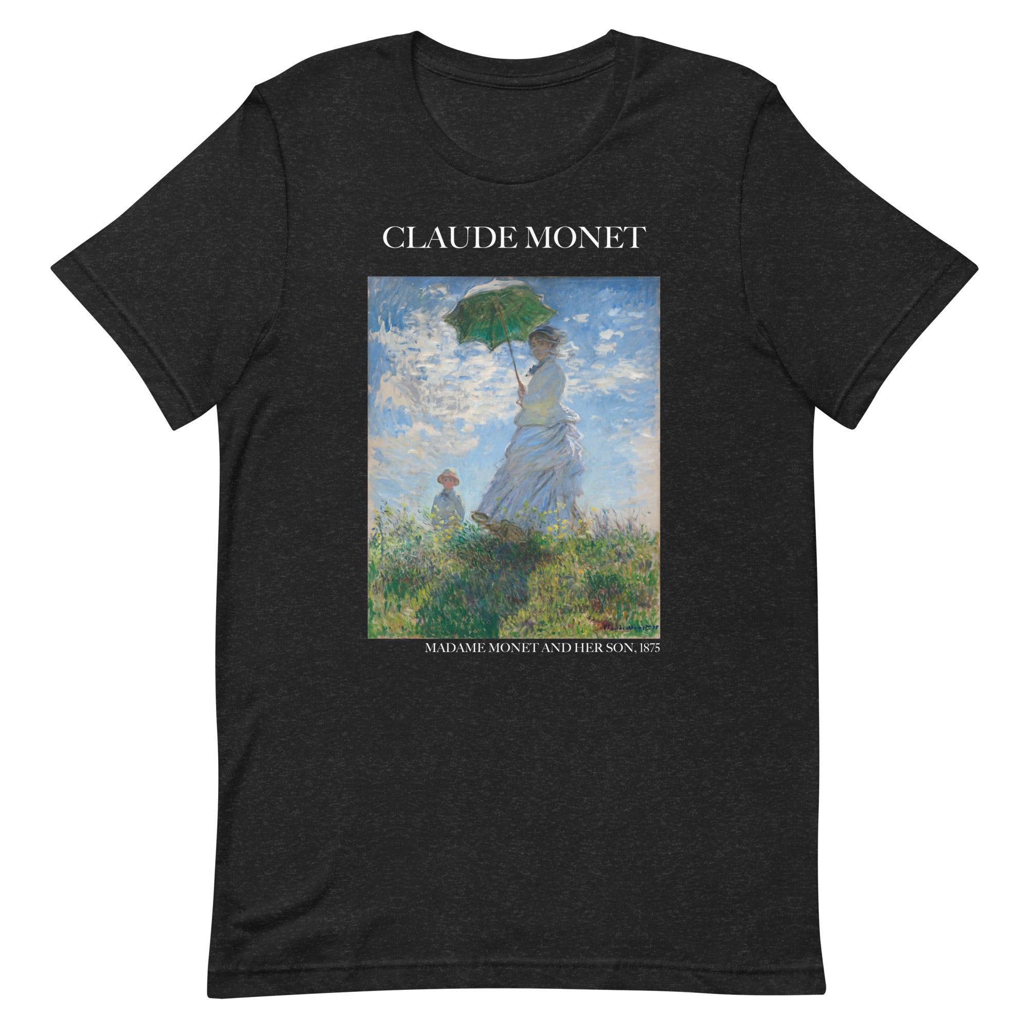 Claude Monet 'Madame Monet and Her Son' Famous Painting T-Shirt | Unisex Classic Art Tee