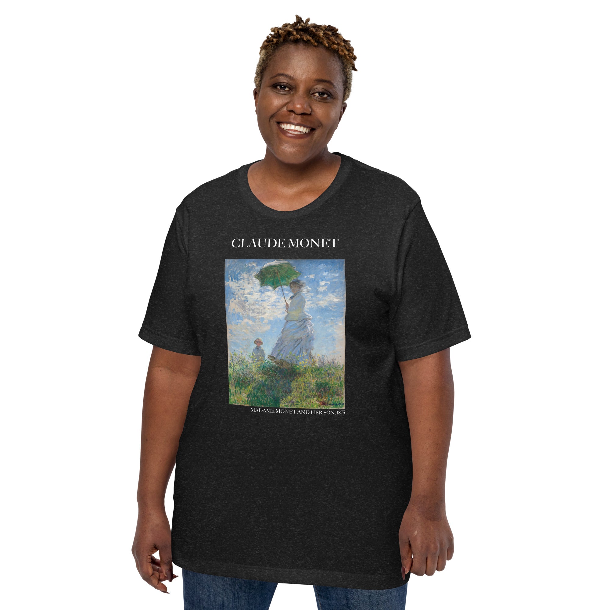 Claude Monet 'Madame Monet and Her Son' Famous Painting T-Shirt | Unisex Classic Art Tee