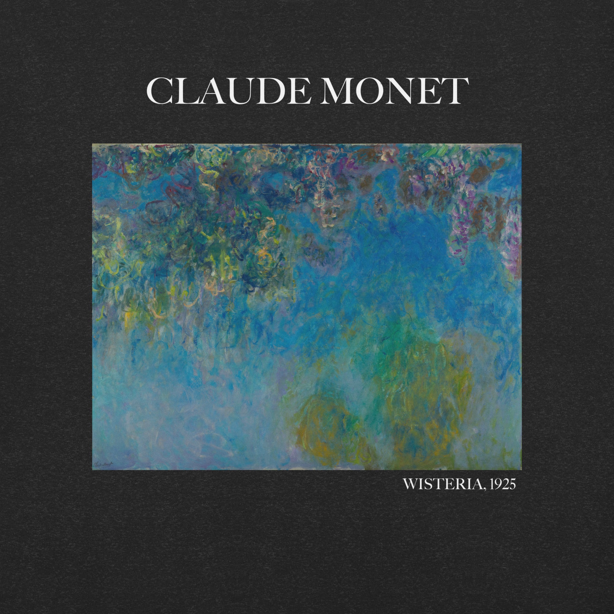 T-Shirt „Wisteria“ von Claude Monet, berühmtes Gemälde, Unisex, klassisches Kunst-T-Shirt