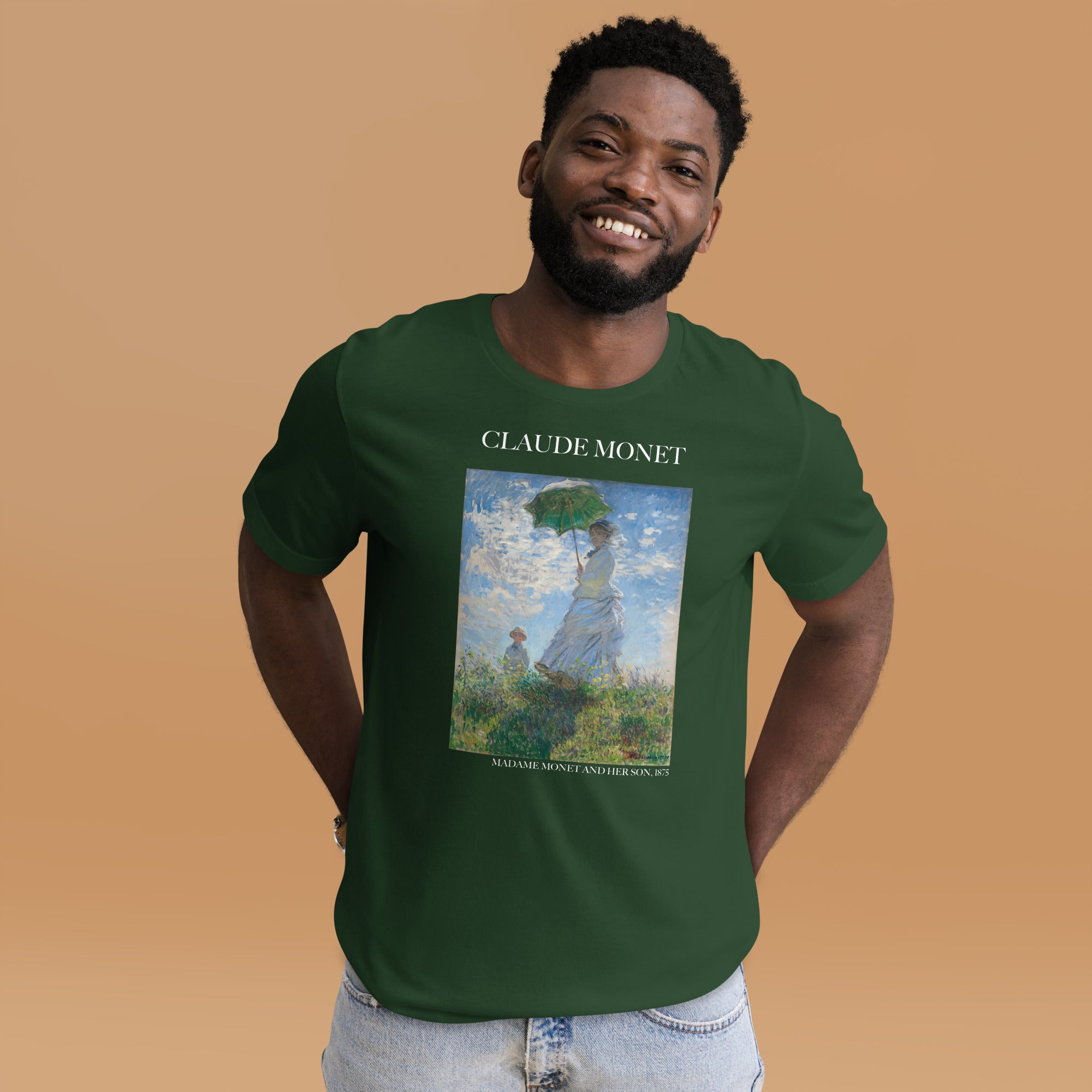 Claude Monet 'Madame Monet and Her Son' Famous Painting T-Shirt | Unisex Classic Art Tee