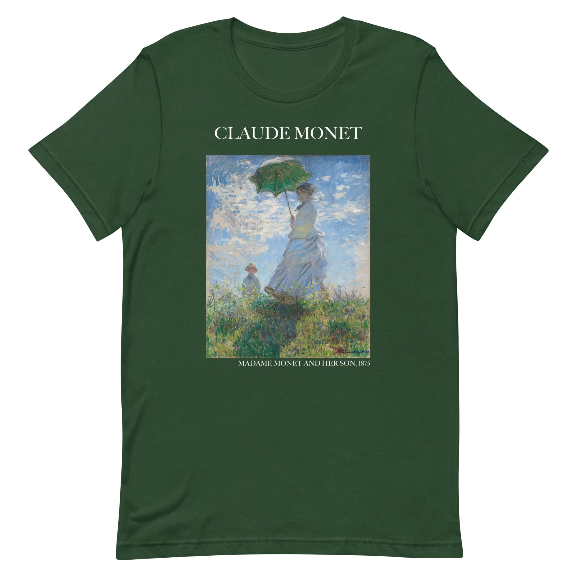 Claude Monet 'Madame Monet and Her Son' Famous Painting T-Shirt | Unisex Classic Art Tee