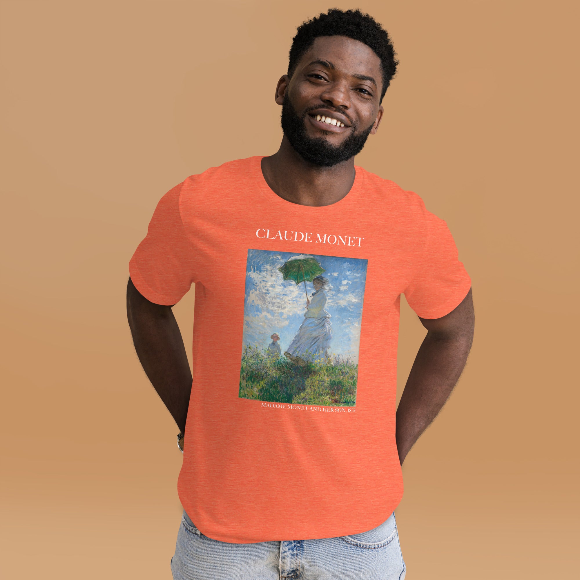 Claude Monet 'Madame Monet and Her Son' Famous Painting T-Shirt | Unisex Classic Art Tee