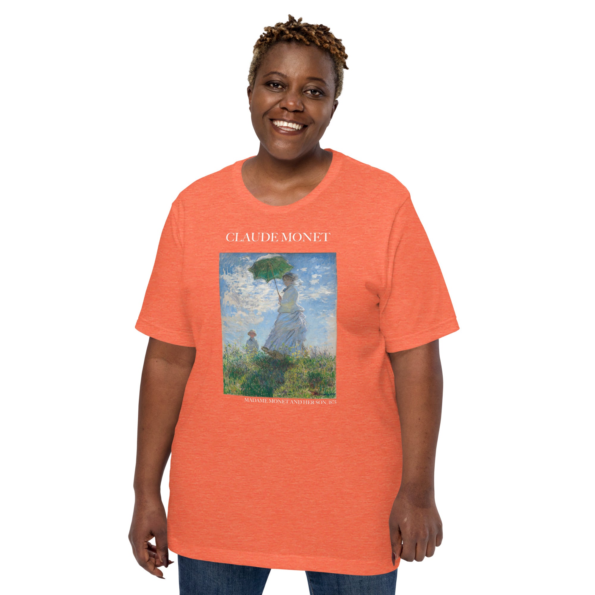 Claude Monet 'Madame Monet and Her Son' Famous Painting T-Shirt | Unisex Classic Art Tee