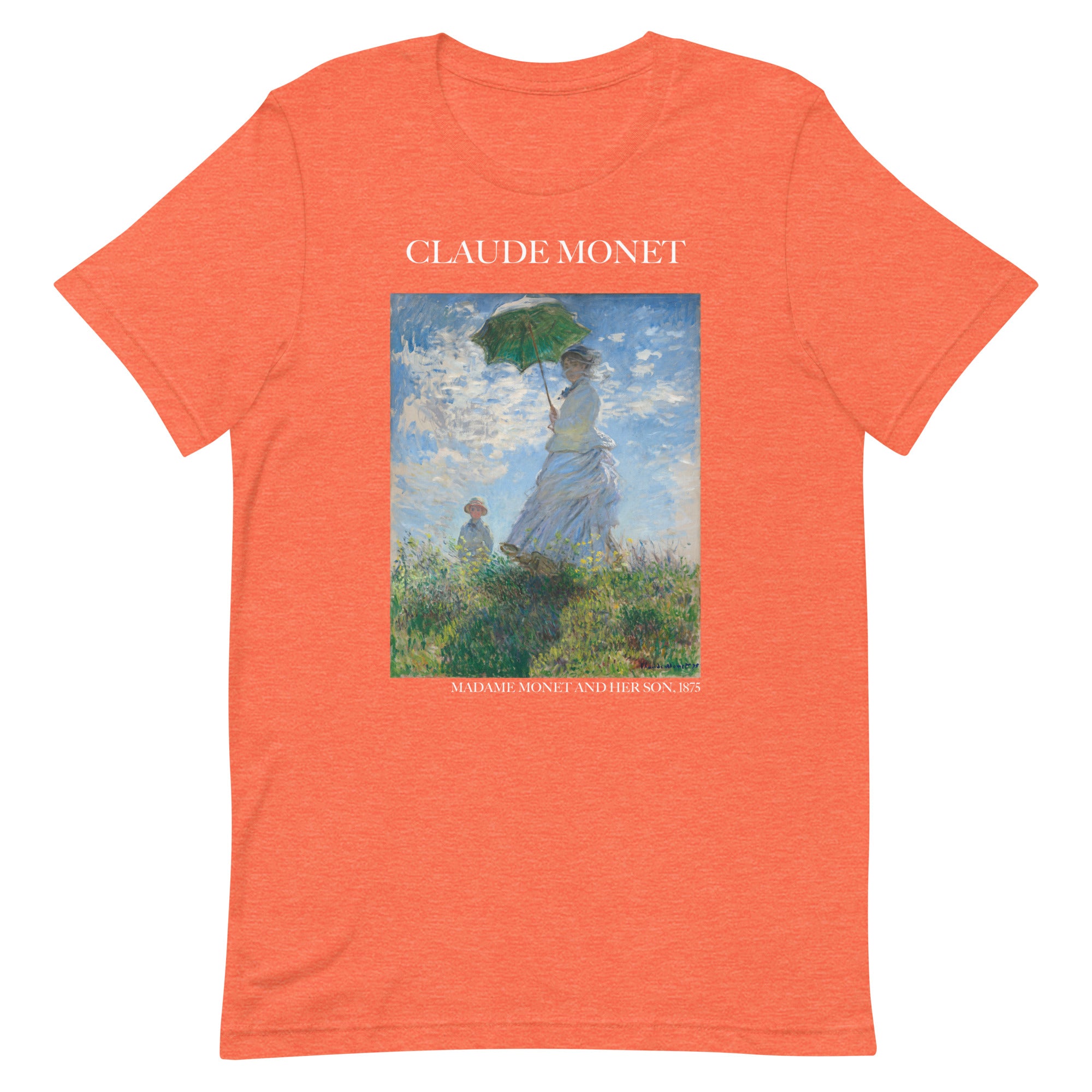 Claude Monet 'Madame Monet and Her Son' Famous Painting T-Shirt | Unisex Classic Art Tee