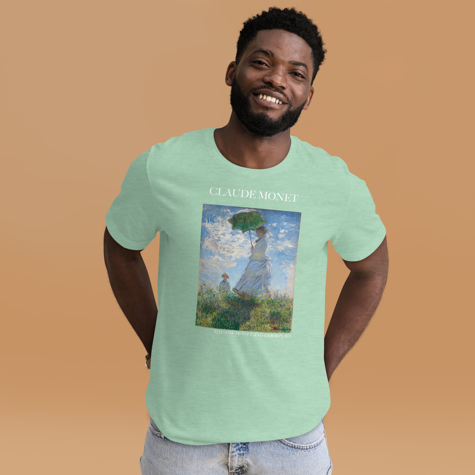Claude Monet 'Madame Monet and Her Son' Famous Painting T-Shirt | Unisex Classic Art Tee