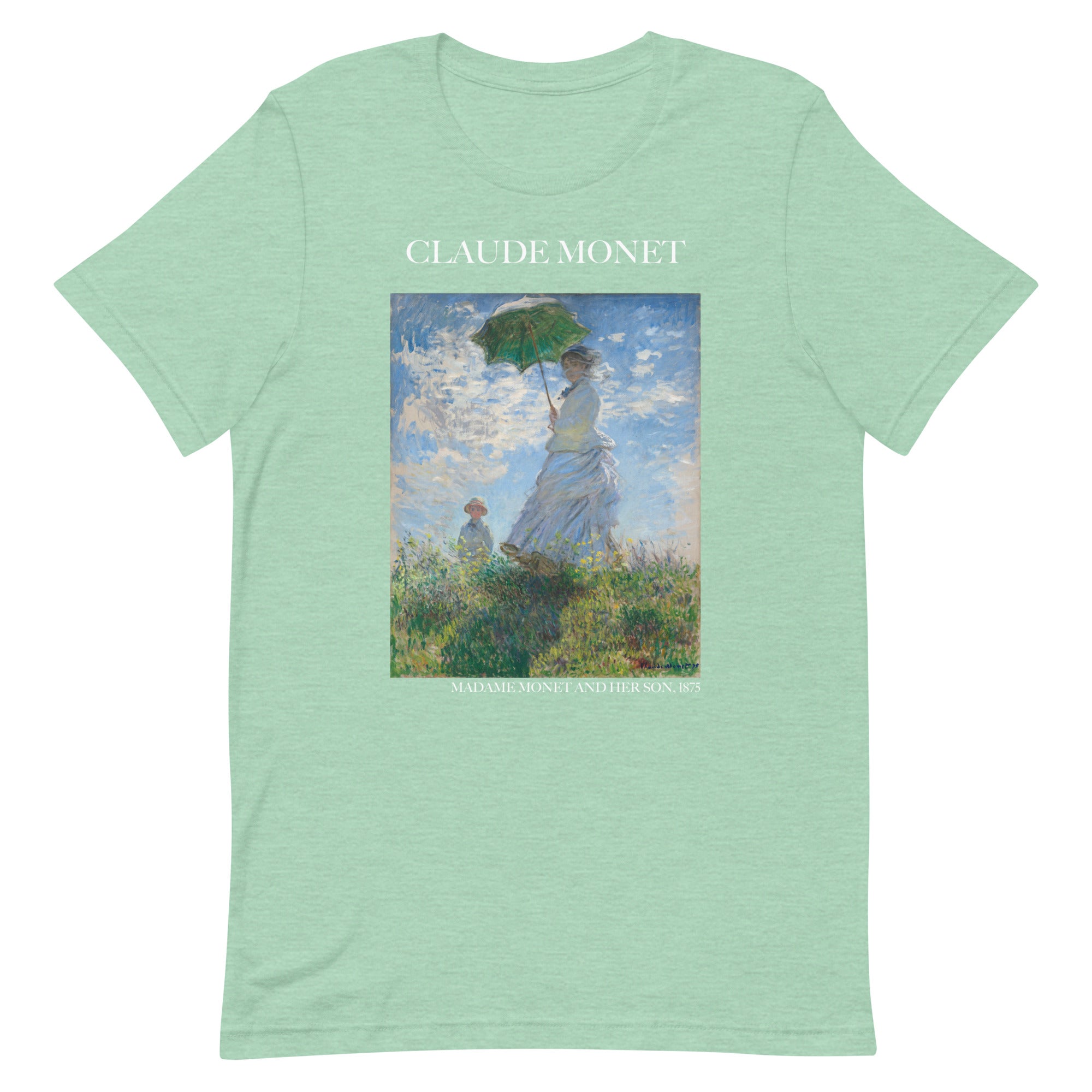 Claude Monet T-Shirt „Madame Monet und ihr Sohn“ berühmtes Gemälde | Unisex Klassisches Kunst-T-Shirt