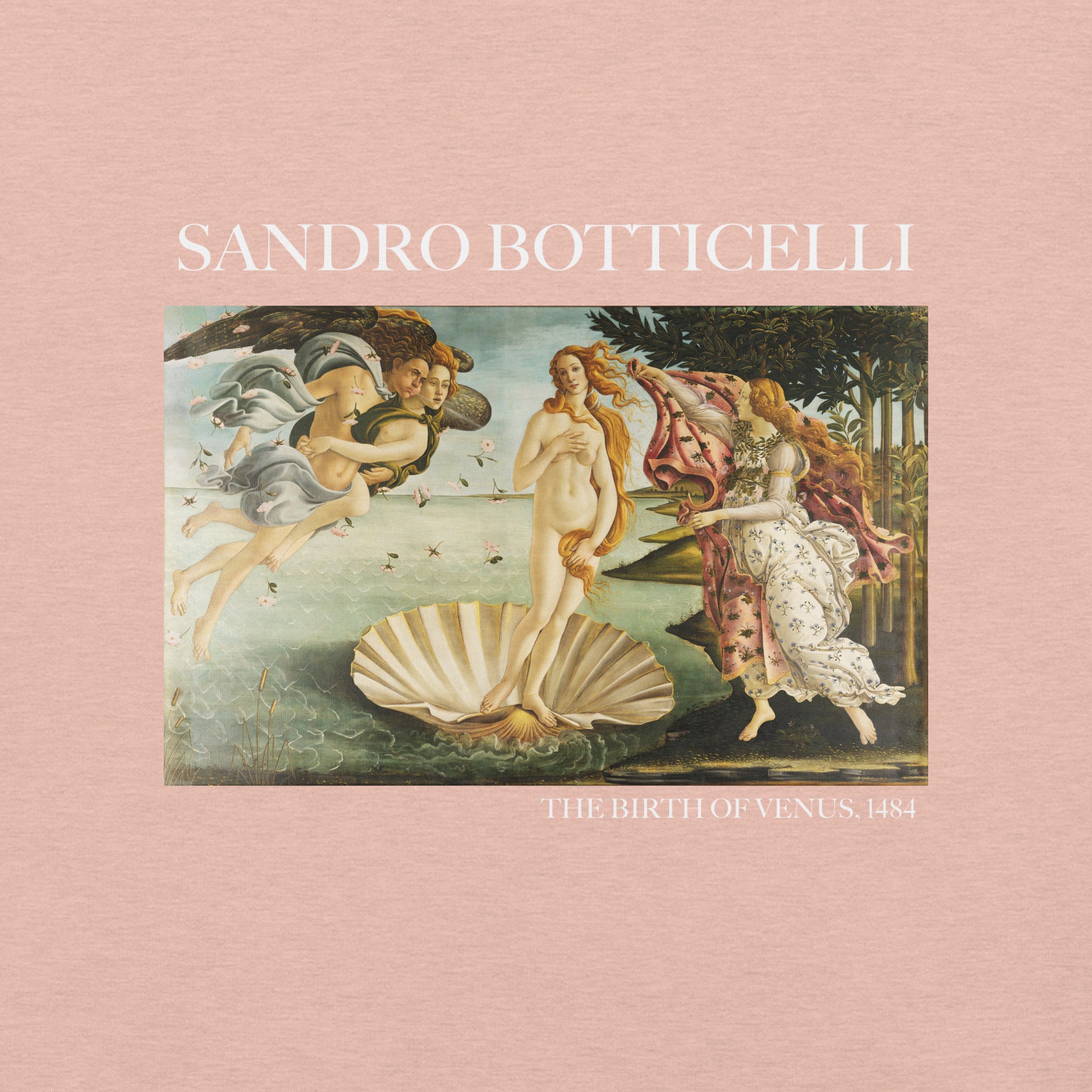 Sandro Botticelli 'De geboorte van Venus' beroemde schilderij T-shirt | Unisex klassiek kunst-T-shirt