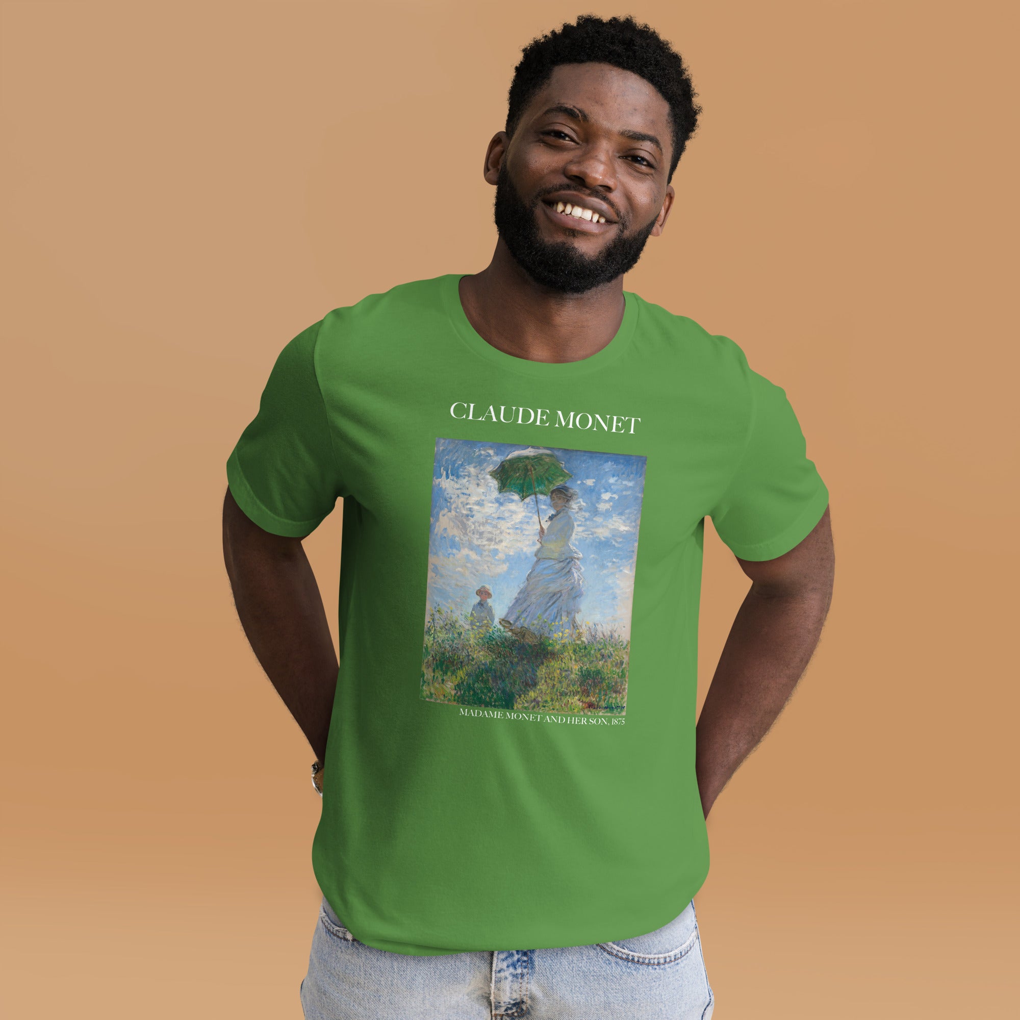 Claude Monet 'Madame Monet and Her Son' Famous Painting T-Shirt | Unisex Classic Art Tee