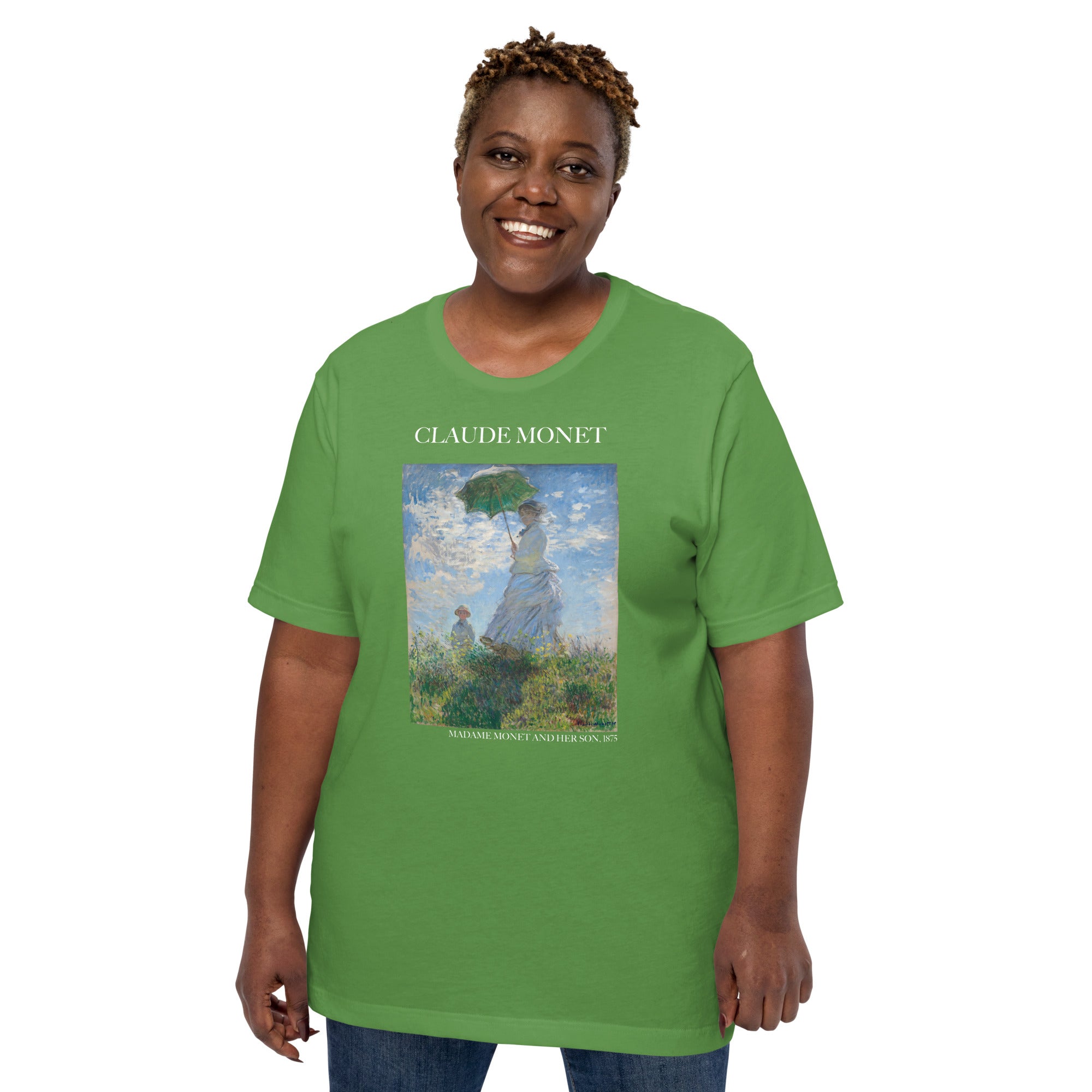 Claude Monet 'Madame Monet and Her Son' Famous Painting T-Shirt | Unisex Classic Art Tee