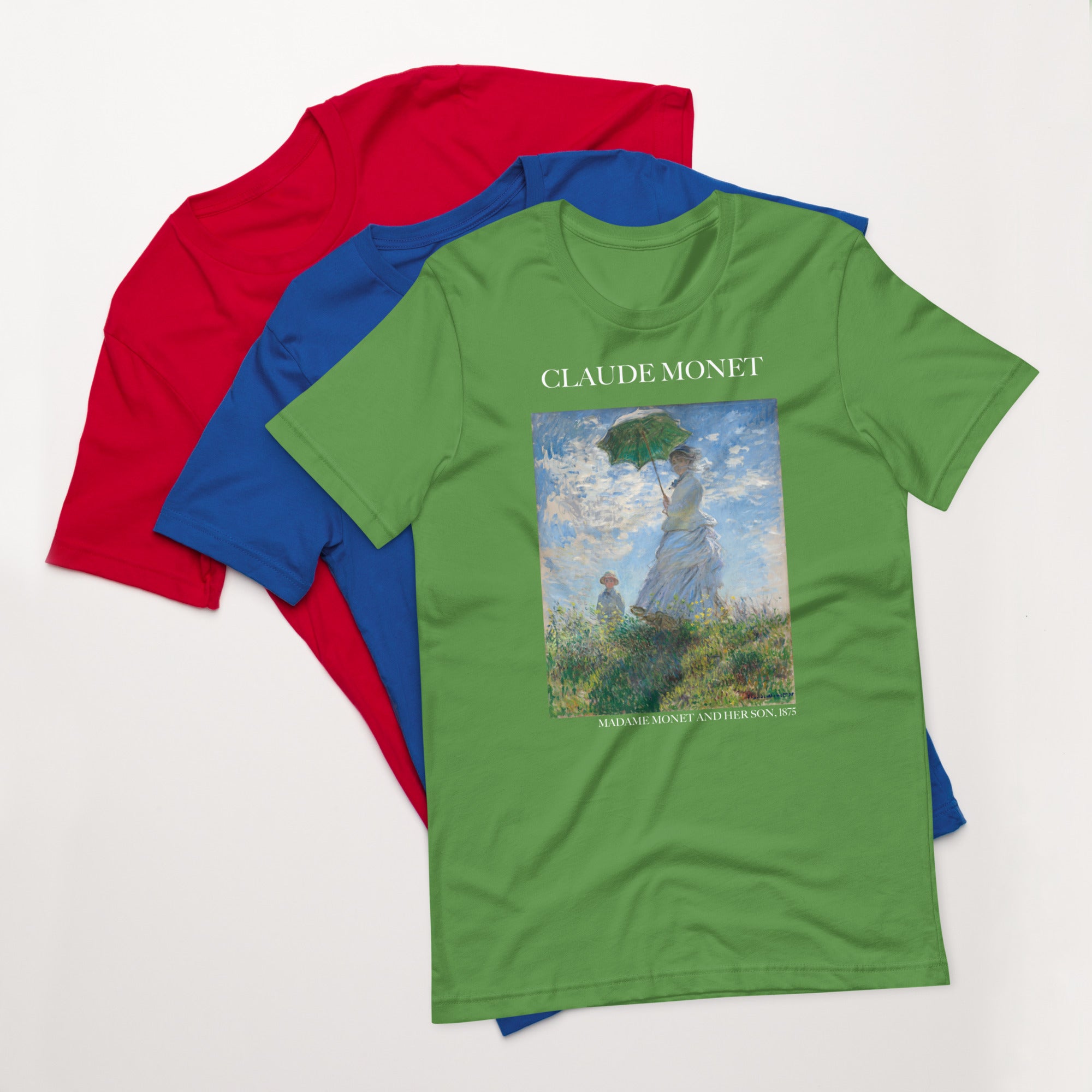 Claude Monet 'Madame Monet and Her Son' Famous Painting T-Shirt | Unisex Classic Art Tee