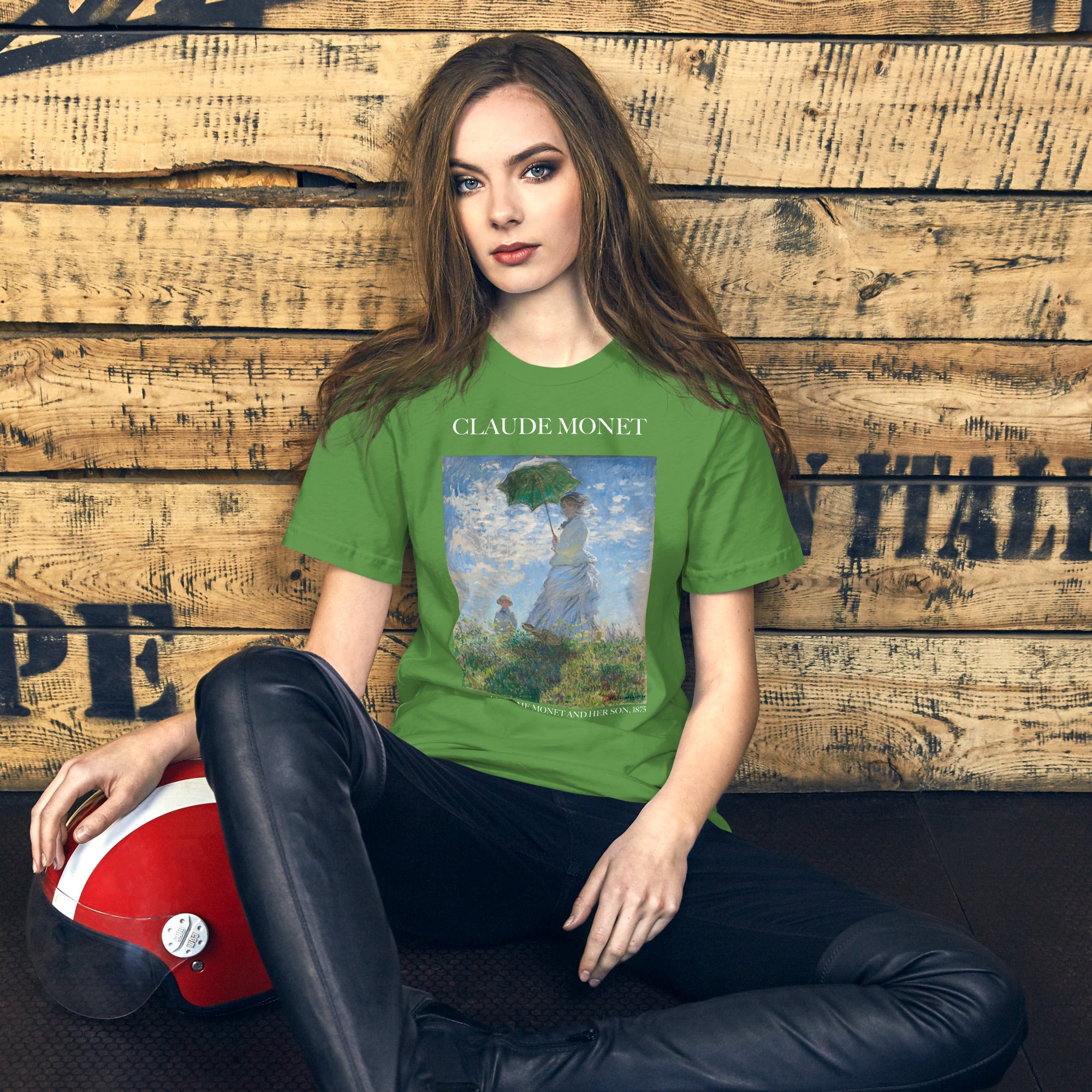 Claude Monet 'Madame Monet and Her Son' Famous Painting T-Shirt | Unisex Classic Art Tee