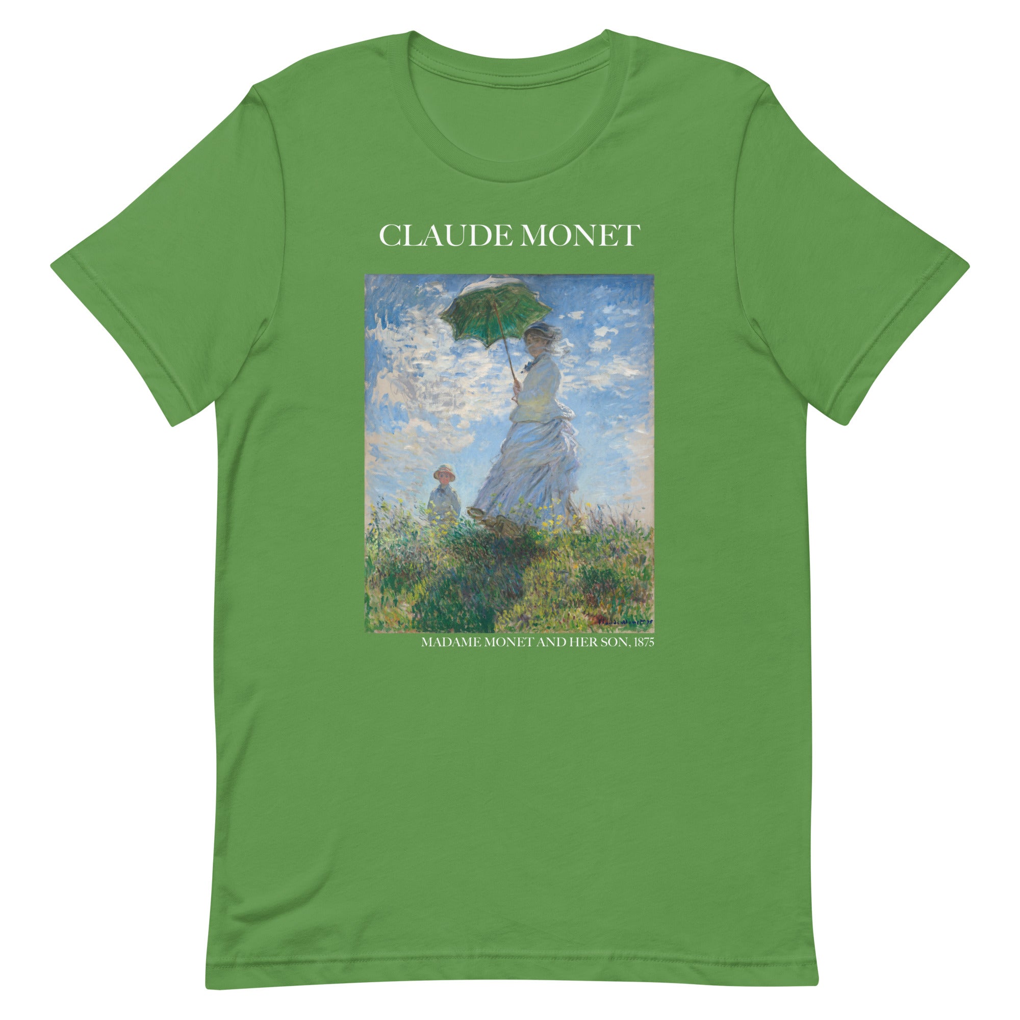 Claude Monet 'Madame Monet and Her Son' Famous Painting T-Shirt | Unisex Classic Art Tee