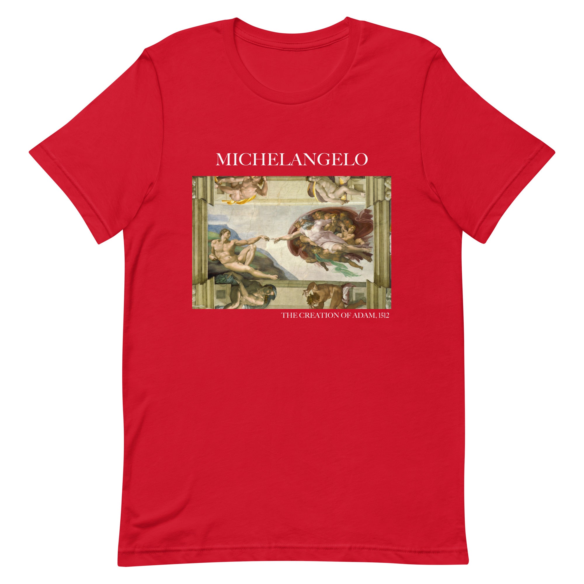 Michelangelo 'De creatie van Adam' Beroemd schilderij T-shirt | Unisex klassiek kunst-T-shirt