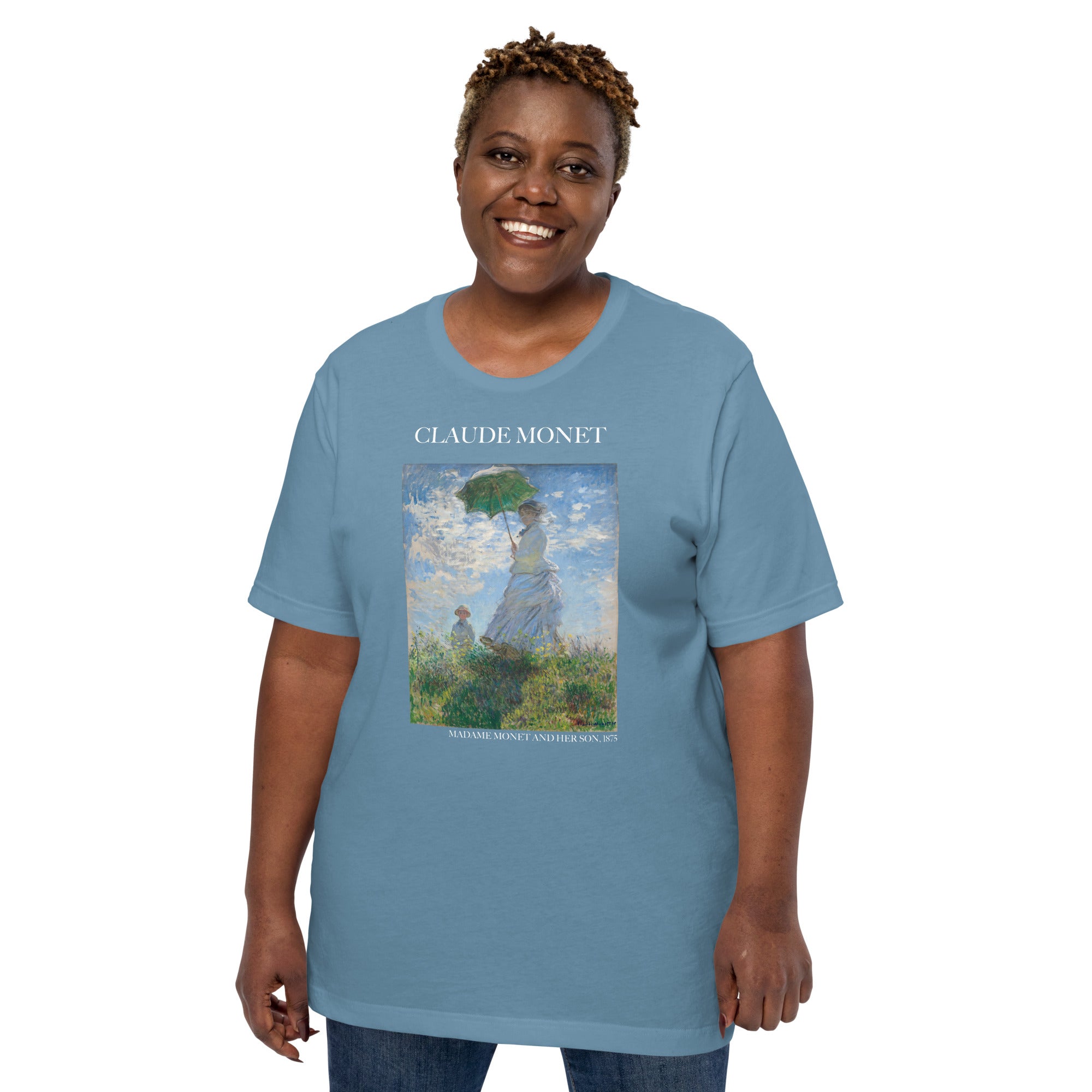 Claude Monet 'Madame Monet and Her Son' Famous Painting T-Shirt | Unisex Classic Art Tee
