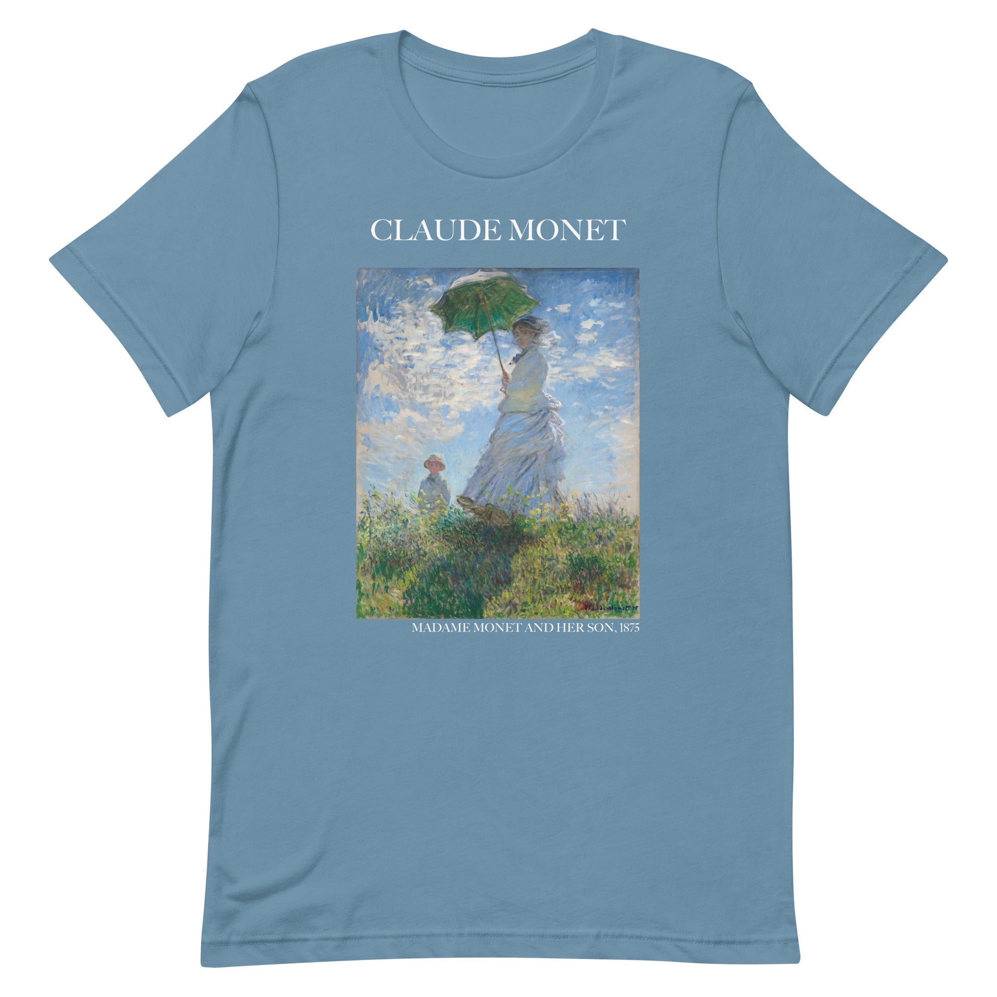 Claude Monet 'Madame Monet and Her Son' Famous Painting T-Shirt | Unisex Classic Art Tee