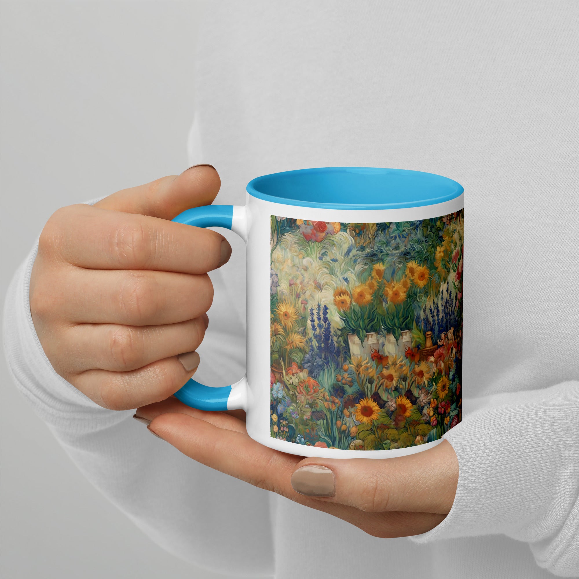Keramiktasse „Garten von Arles“ von Vincent van Gogh, berühmtes Gemälde | Hochwertige Kunsttasse