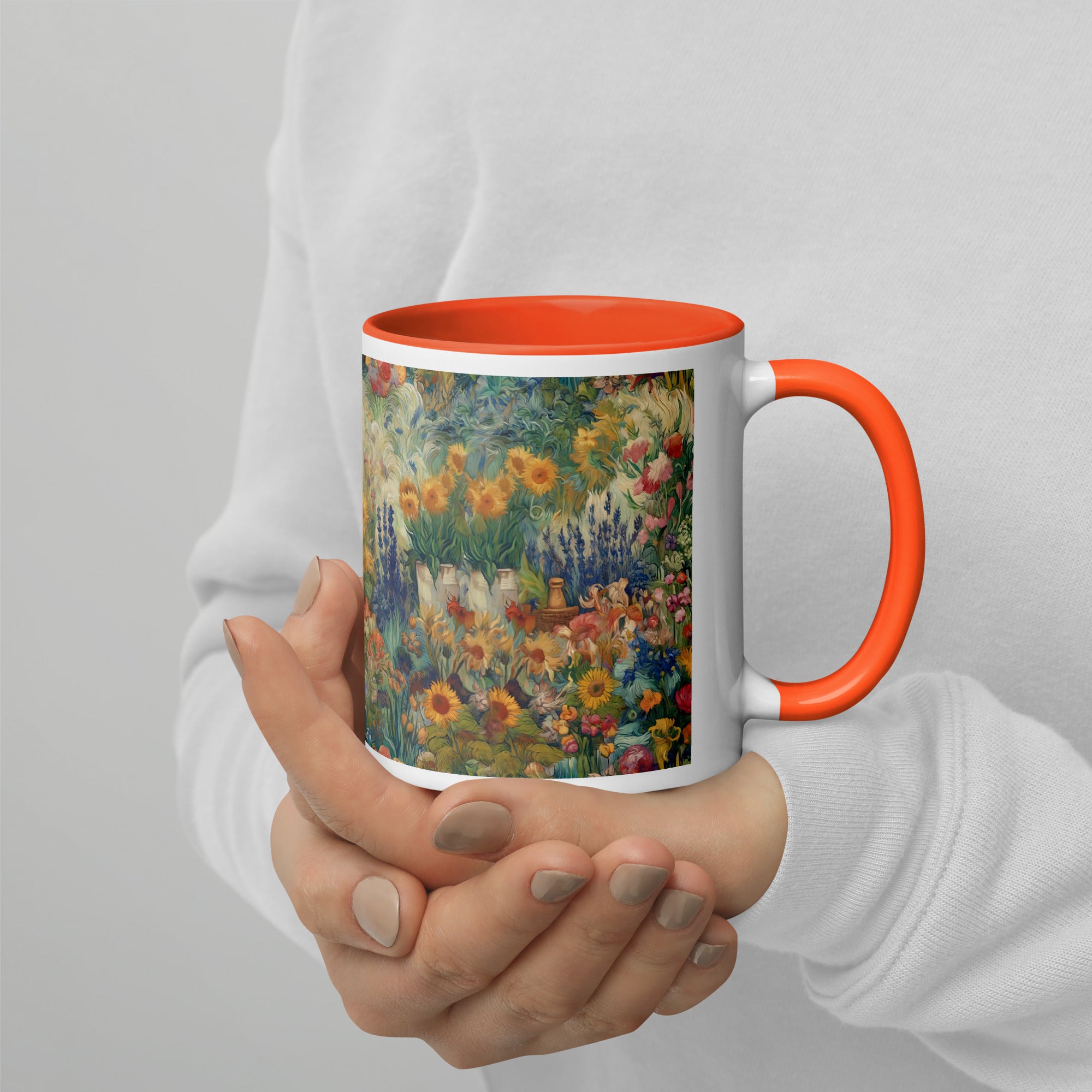 Keramiktasse „Garten von Arles“ von Vincent van Gogh, berühmtes Gemälde | Hochwertige Kunsttasse