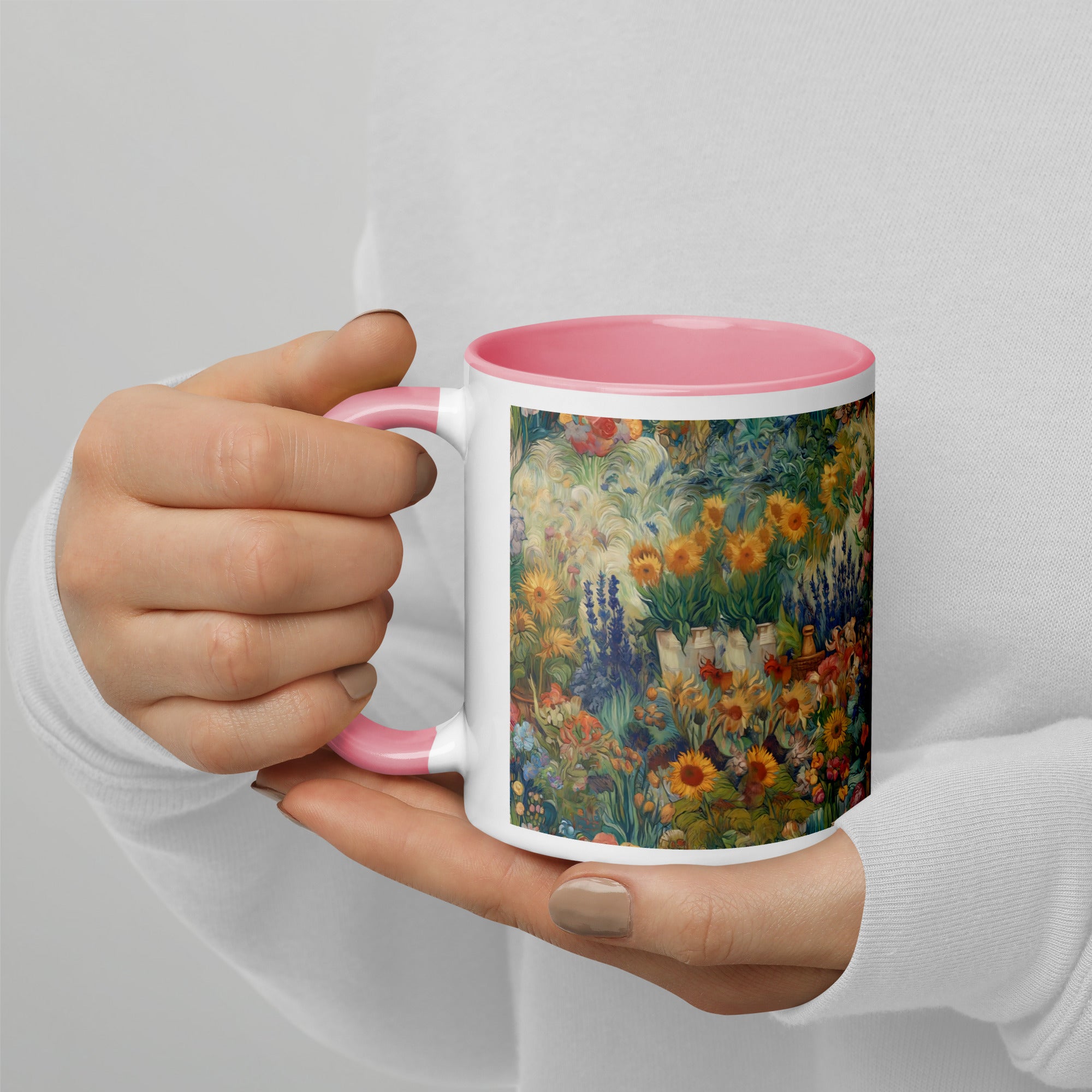 Keramiktasse „Garten von Arles“ von Vincent van Gogh, berühmtes Gemälde | Hochwertige Kunsttasse